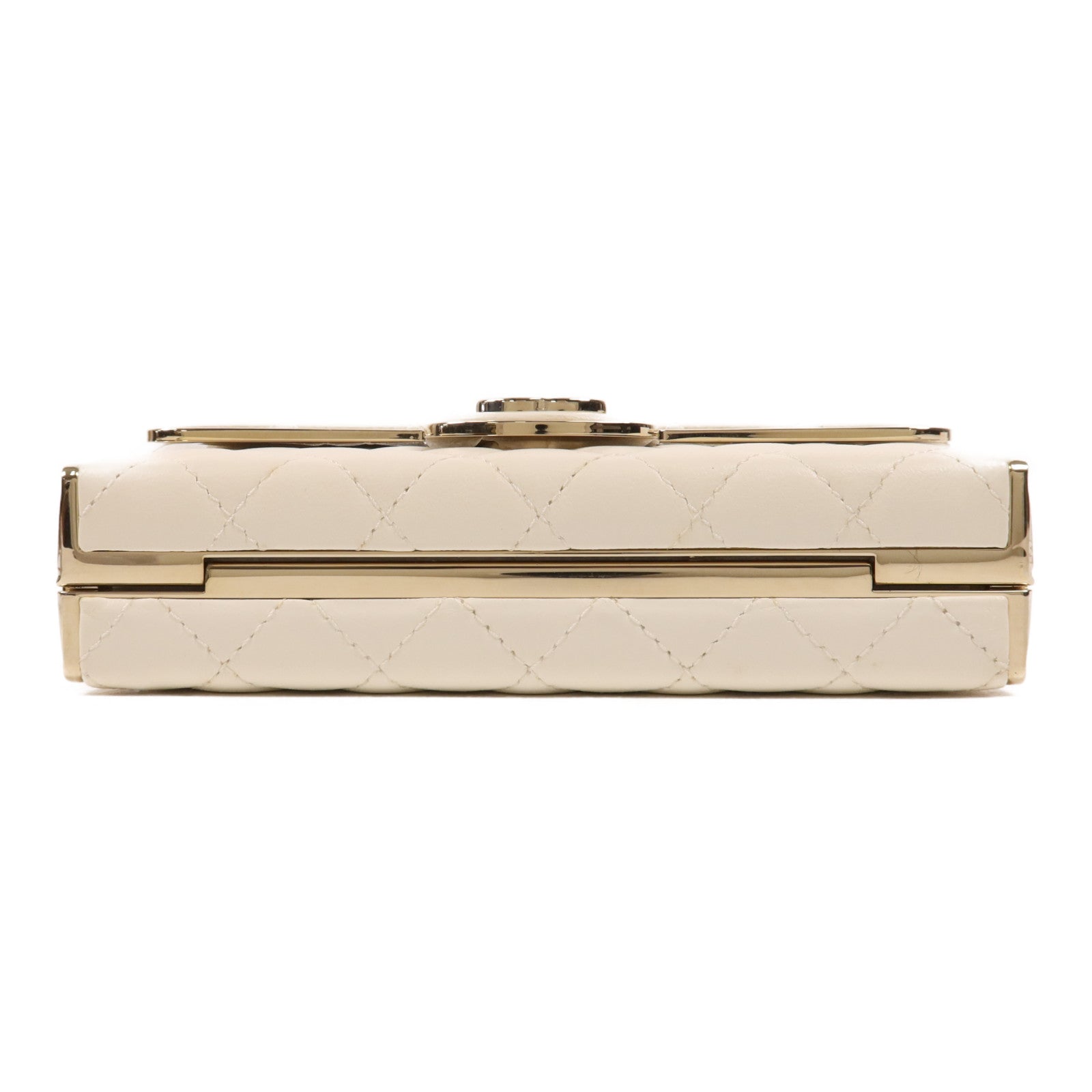 CHANEL 羊皮皮革Evening Bag金扣鏈帶肩背袋