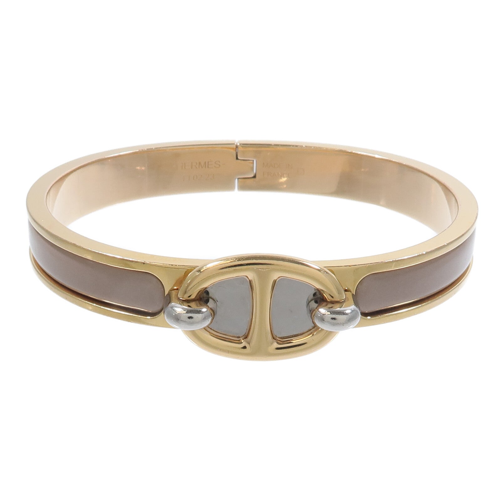 HERMES 金屬/琺瑯Mini Clic Chaine D'Ancre Bracelet手鐲Chai