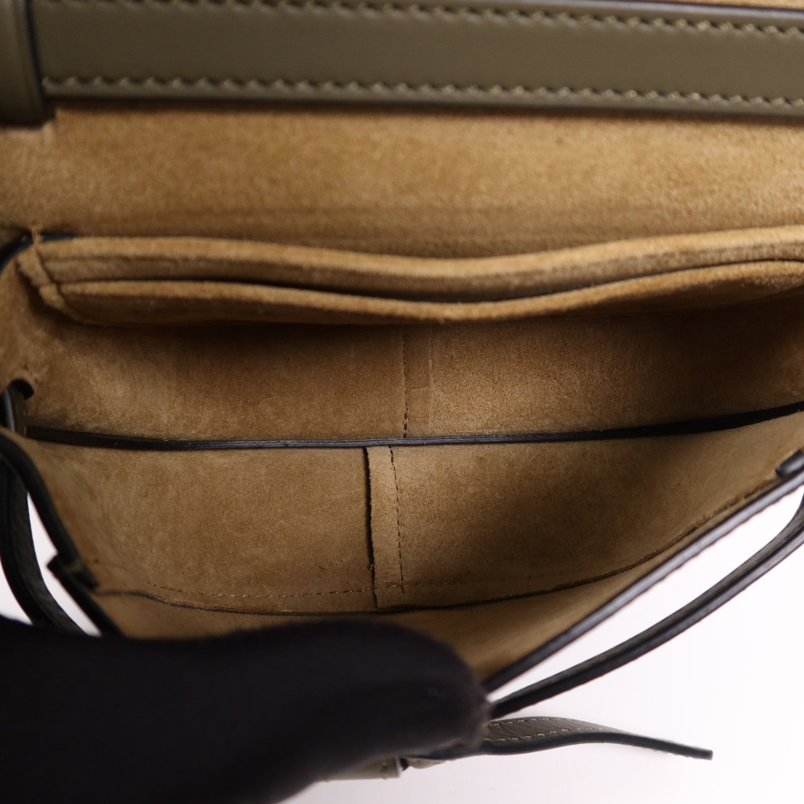 LOEWE 牛皮皮革Mini Gate Bag金扣肩背袋