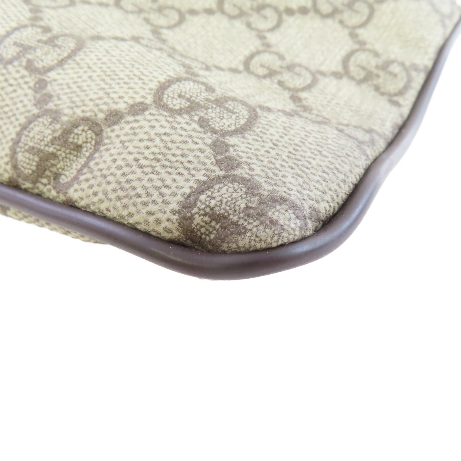 GUCCI 【激減優惠】塗層帆布Shoulder Bag肩背袋啡色