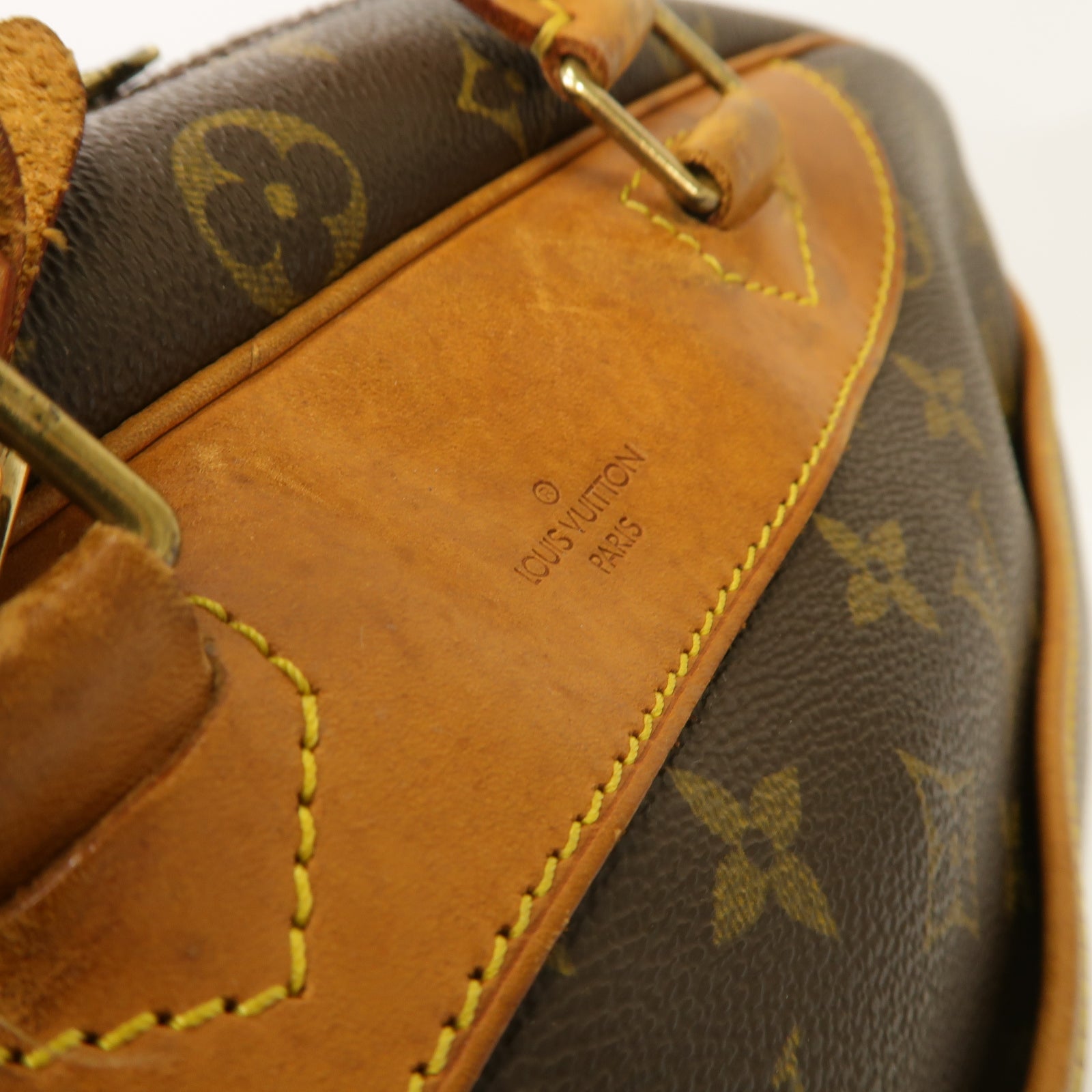 LOUIS VUITTON 【激減優惠】Monogram Hand Bag金扣手挽袋啡色