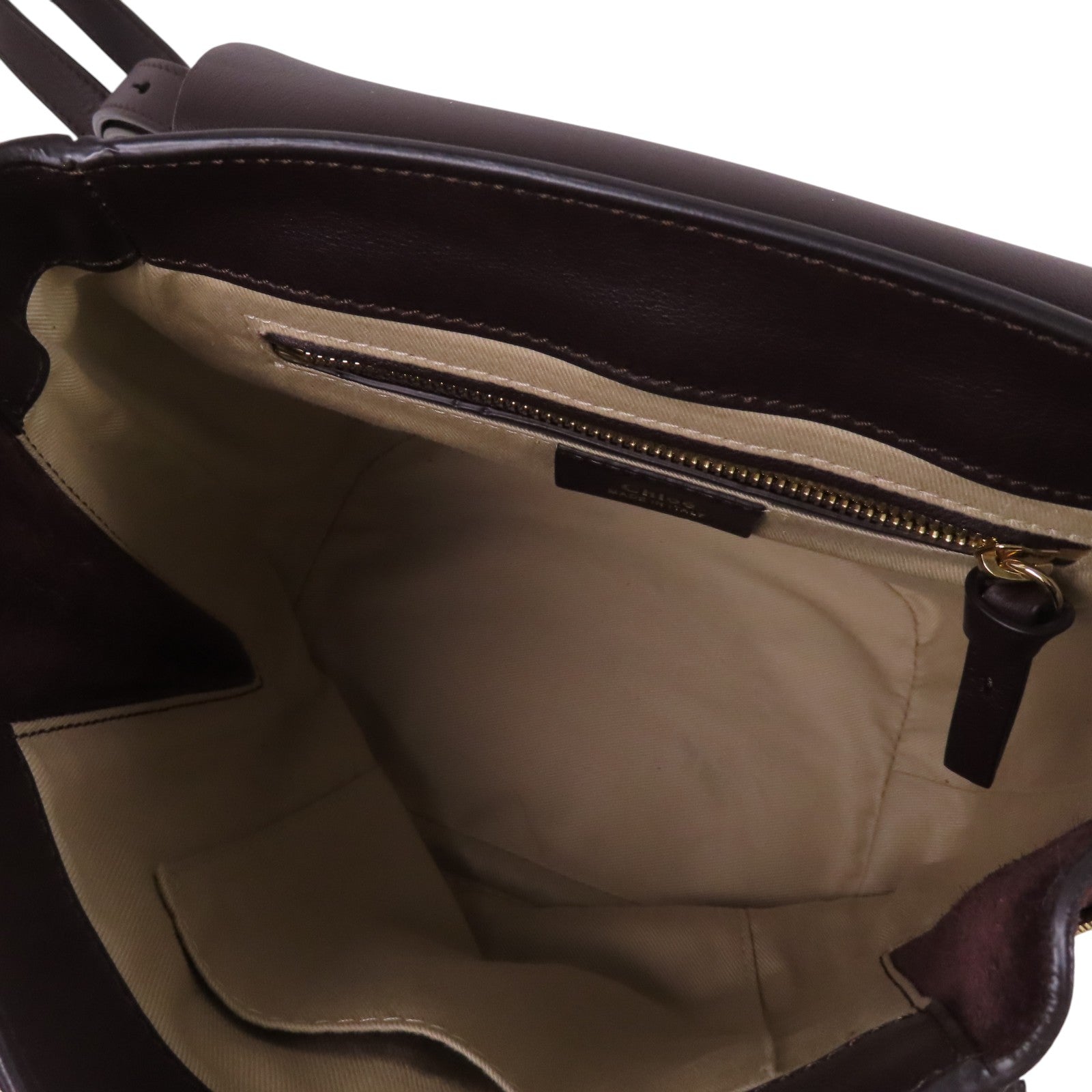 Chloe 牛皮皮革Faye金扣肩背背包兩用袋