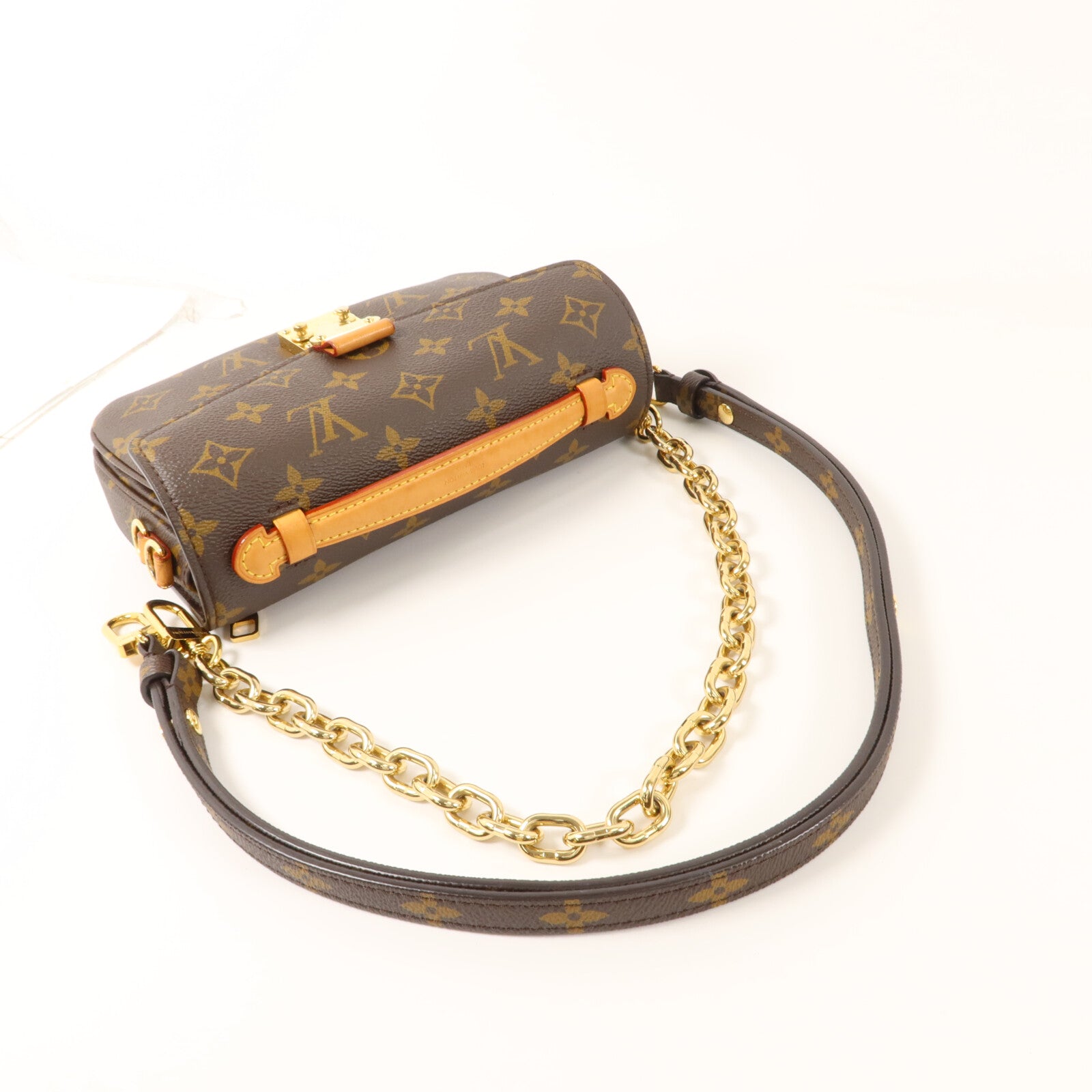 LOUIS VUITTON Monogram Pochette Metis East West金扣手挽肩背兩用袋