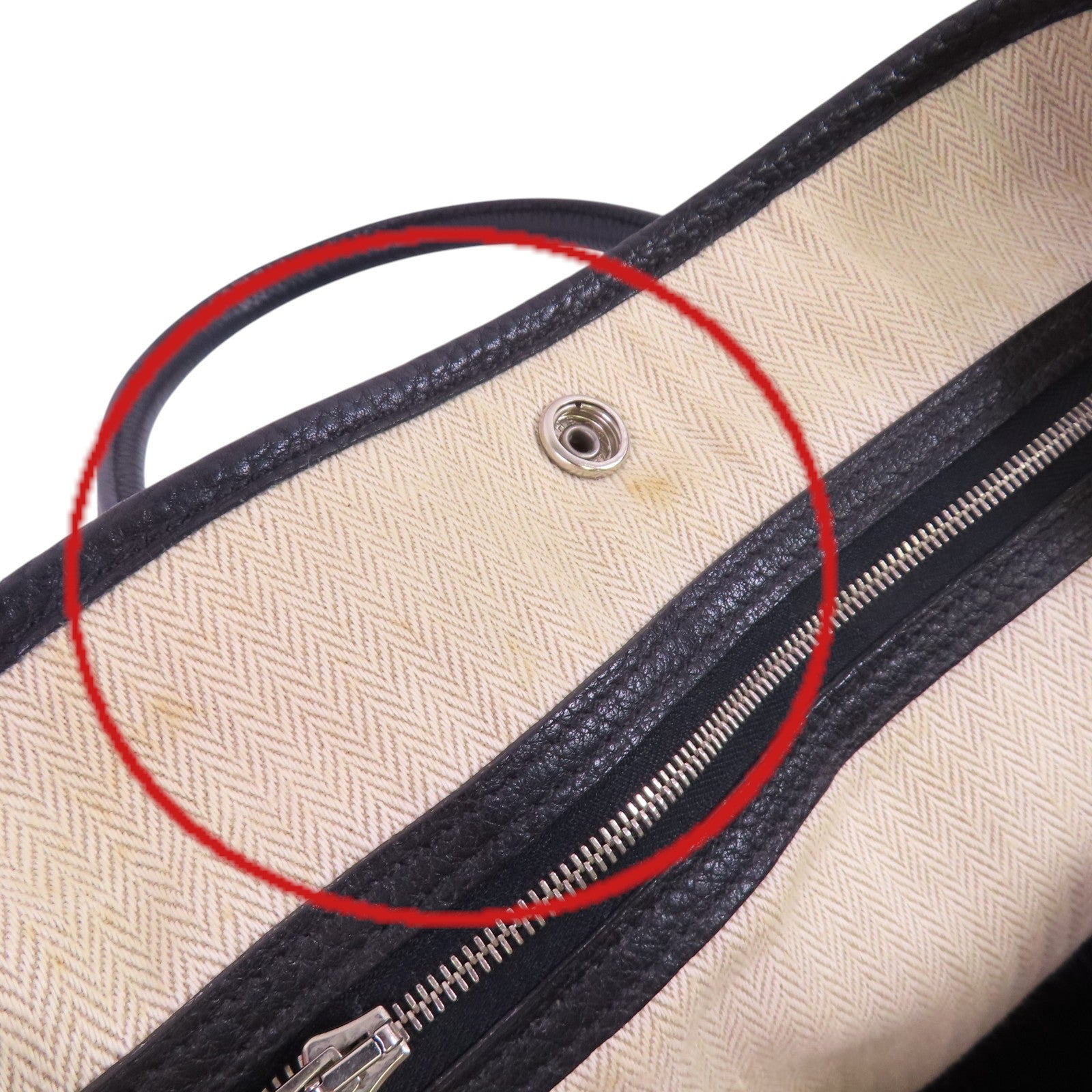 HERMES Negonda皮革GardenParty PM Tote Bag銀扣手挽袋