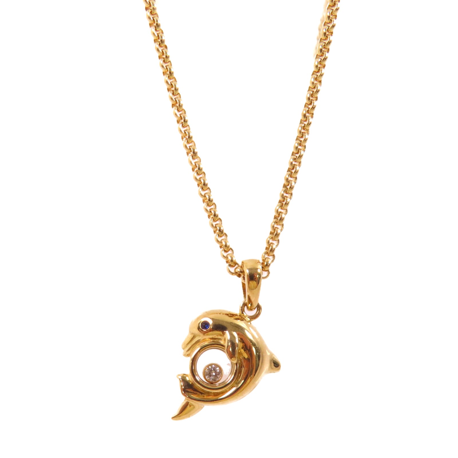 Chopard 【激減優惠】18K黃金/鑽石Happy Diamond Necklace項鍊