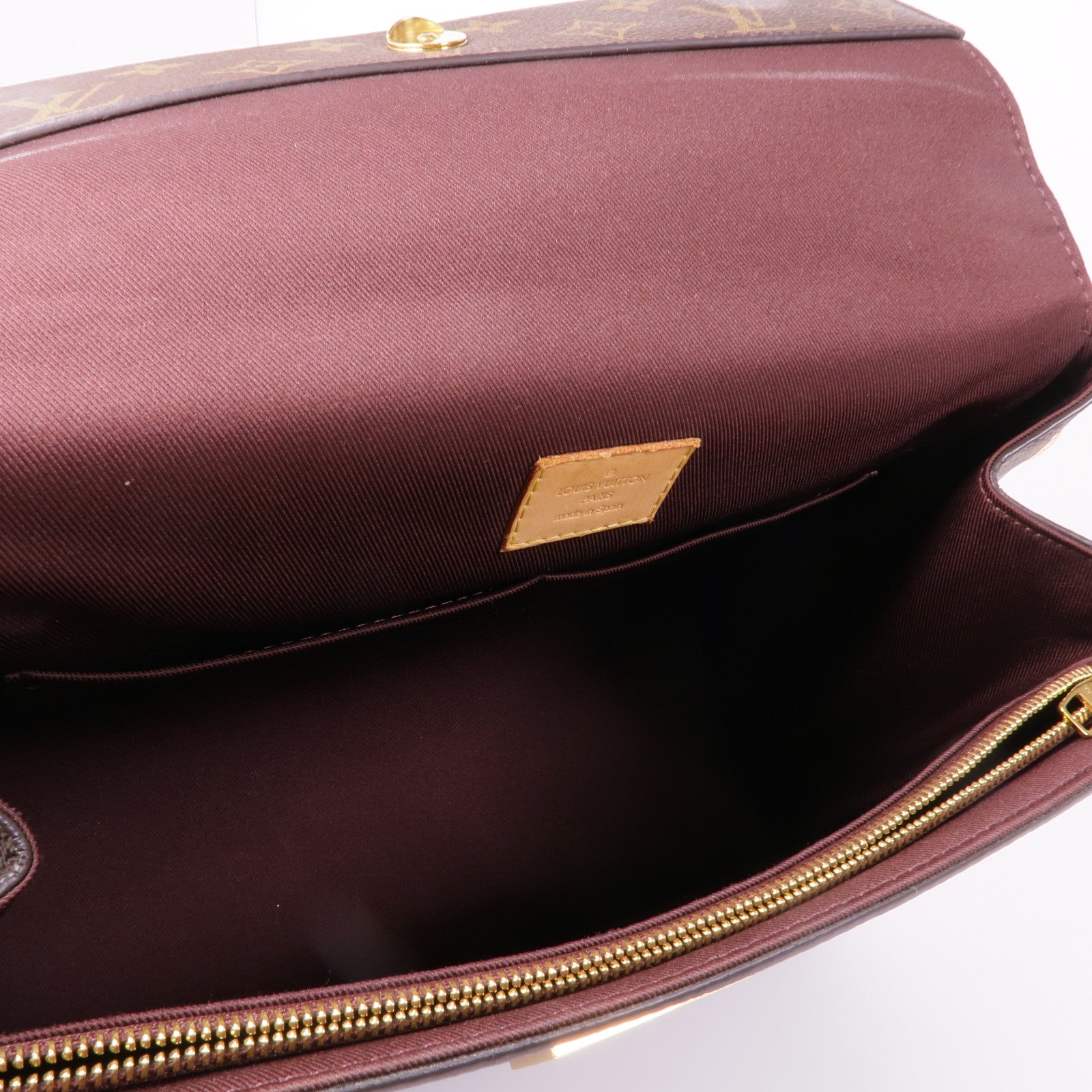 LOUIS VUITTON Monogram Cluny MM金扣手挽肩背兩用袋