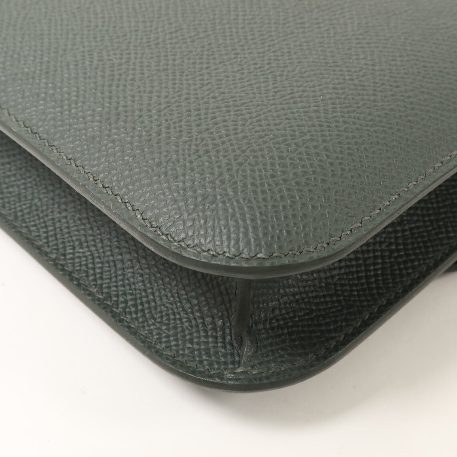 HERMES Epsom皮革Constance Elan肩背袋Vert Mangrove