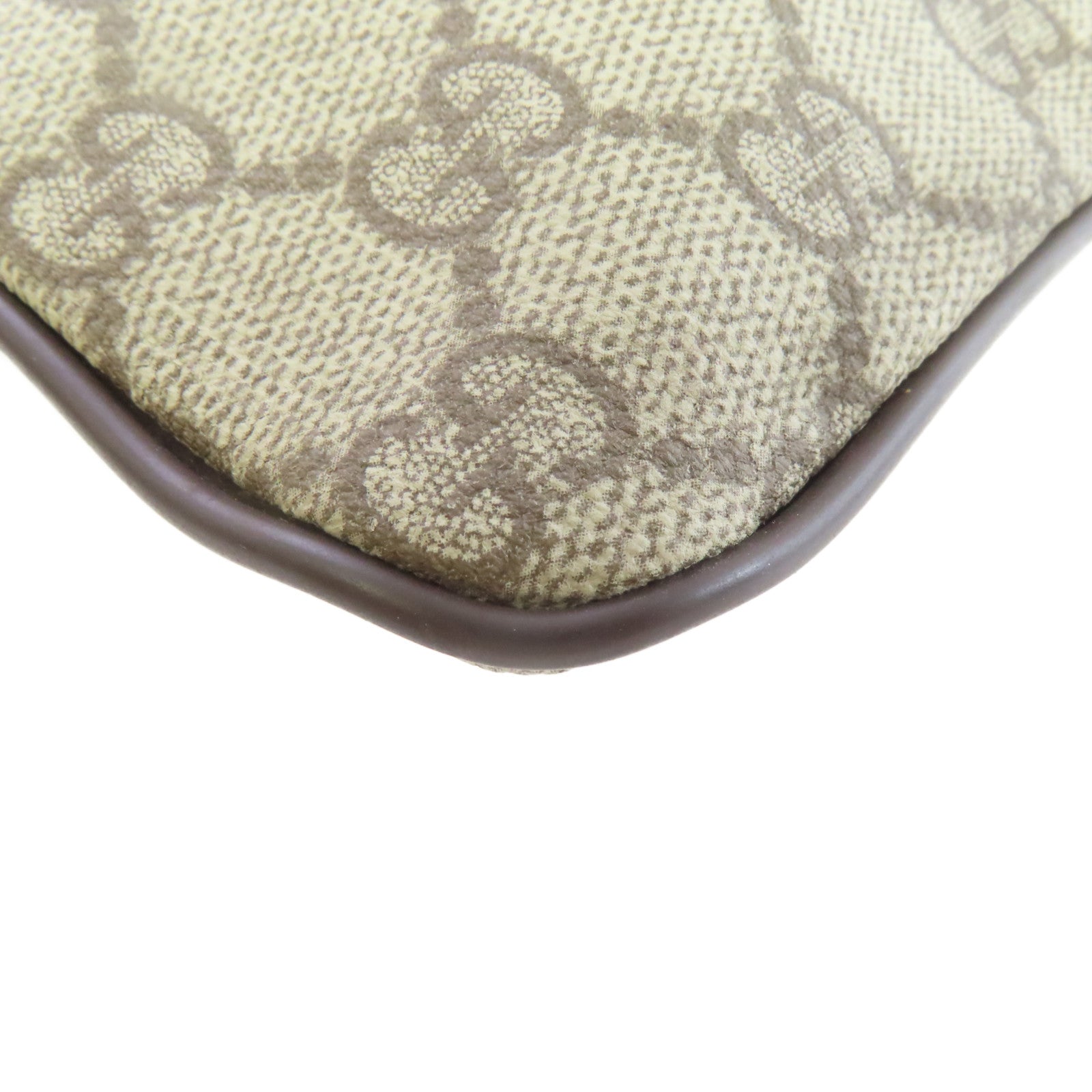 GUCCI 【激減優惠】塗層帆布Shoulder Bag肩背袋啡色
