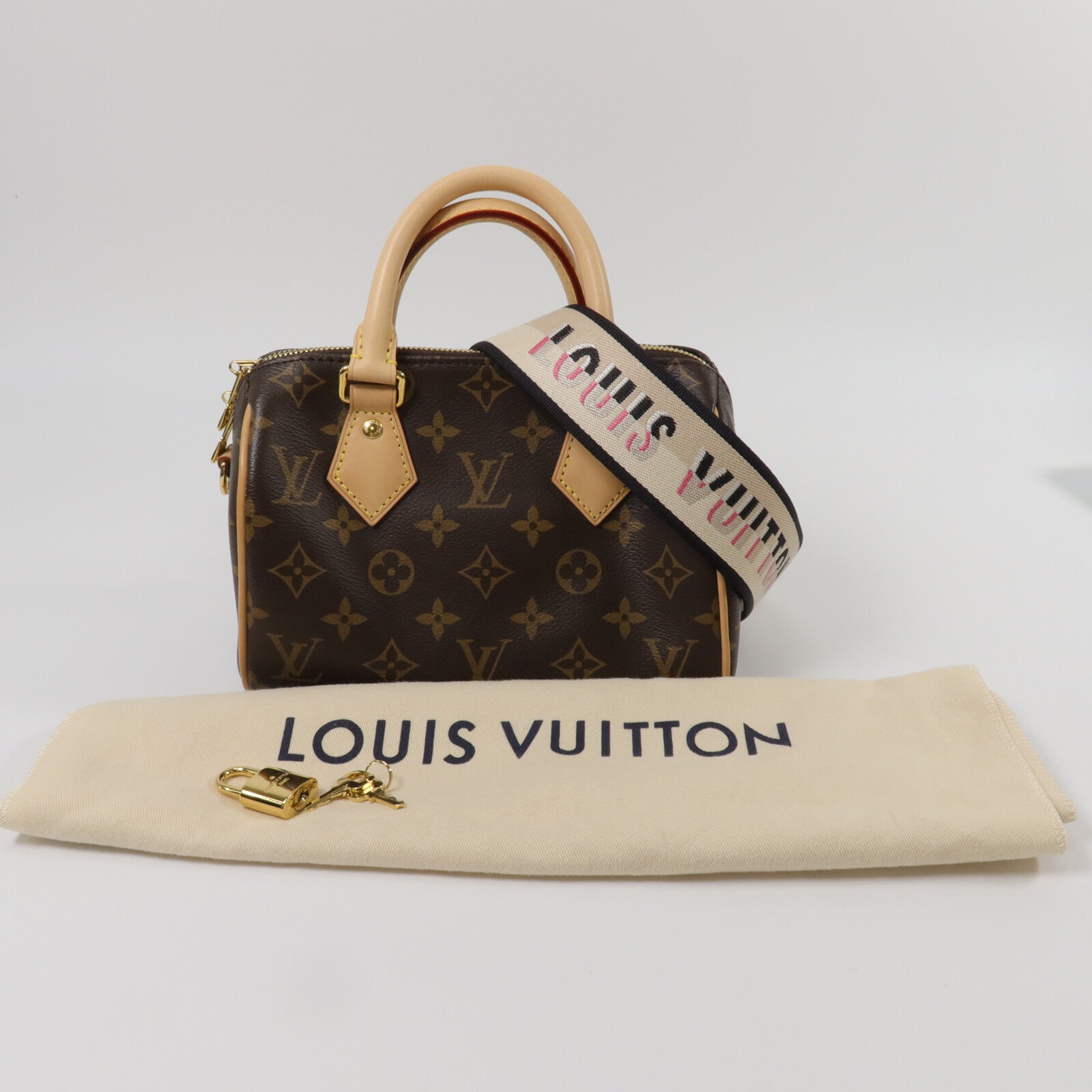 LOUIS VUITTON Monogram Speedy Bandouliere 20手挽肩背兩用袋