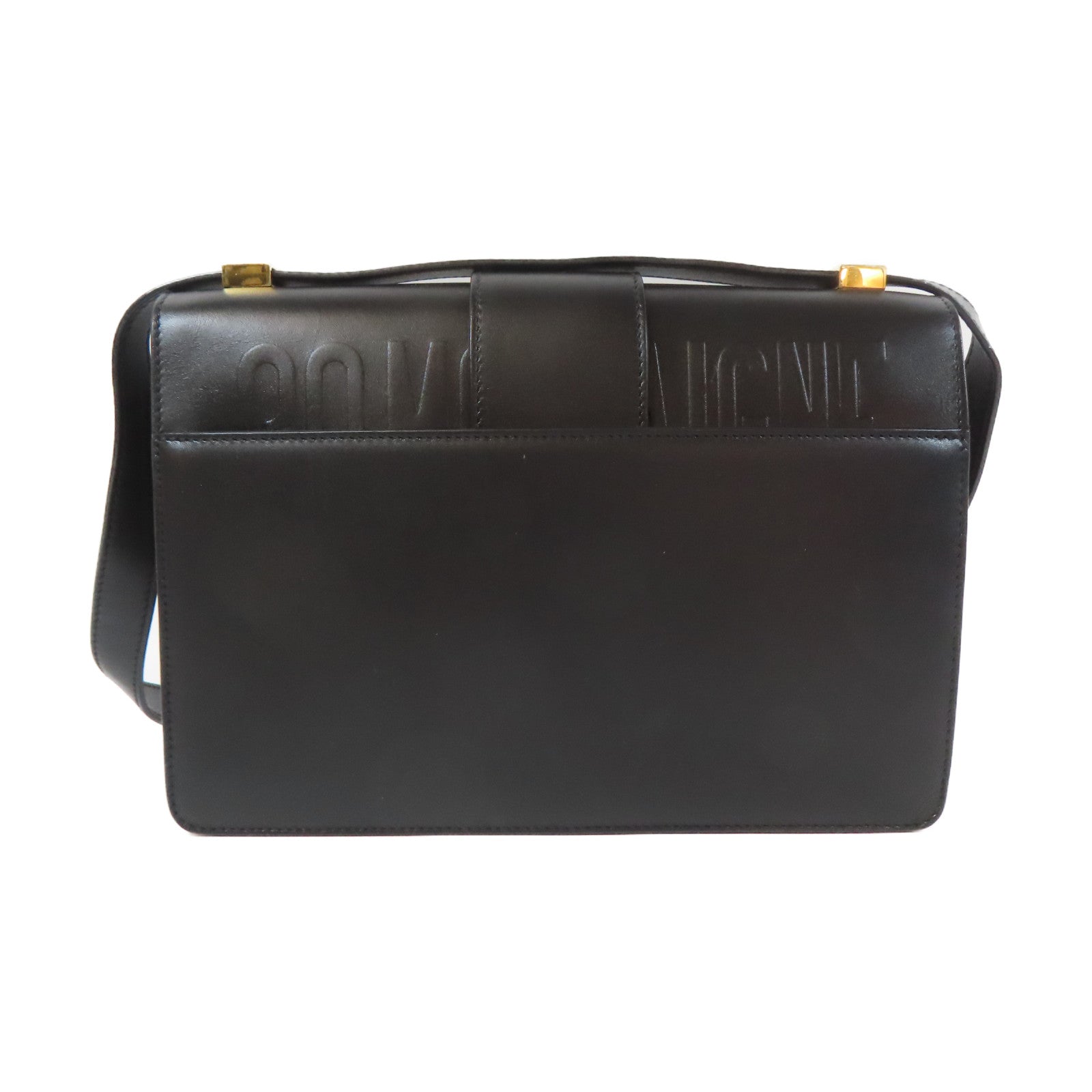 Dior 牛皮皮革Montaigne金扣肩背袋黑色