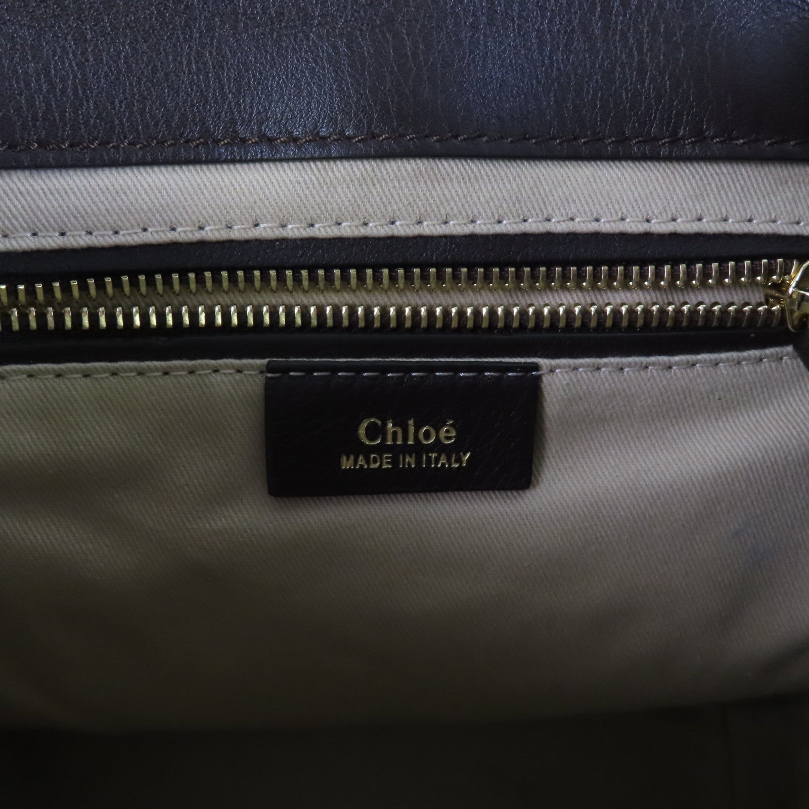 Chloe 牛皮皮革Faye金扣肩背背包兩用袋