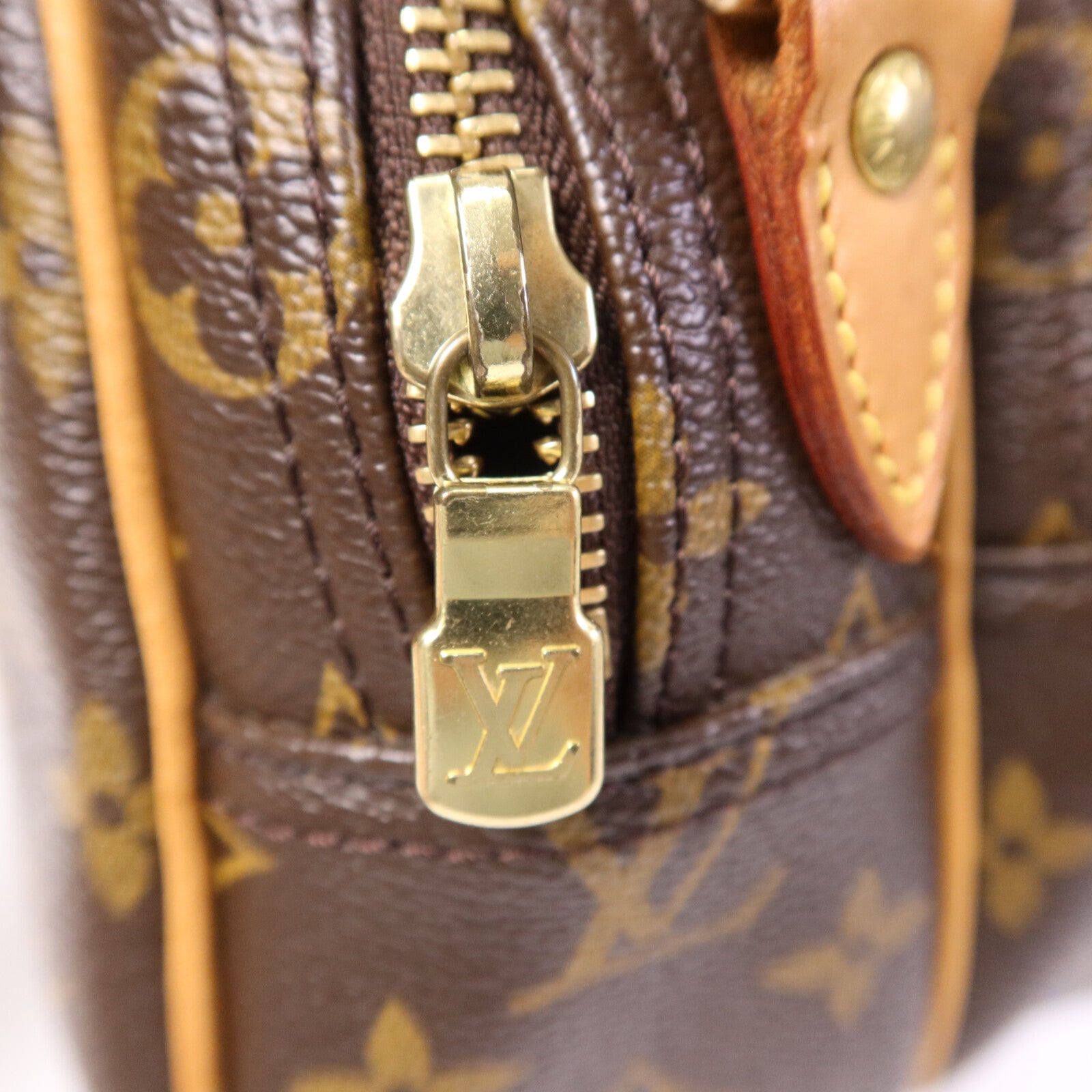 LOUIS VUITTON Monogram Reporter PM金扣肩背袋