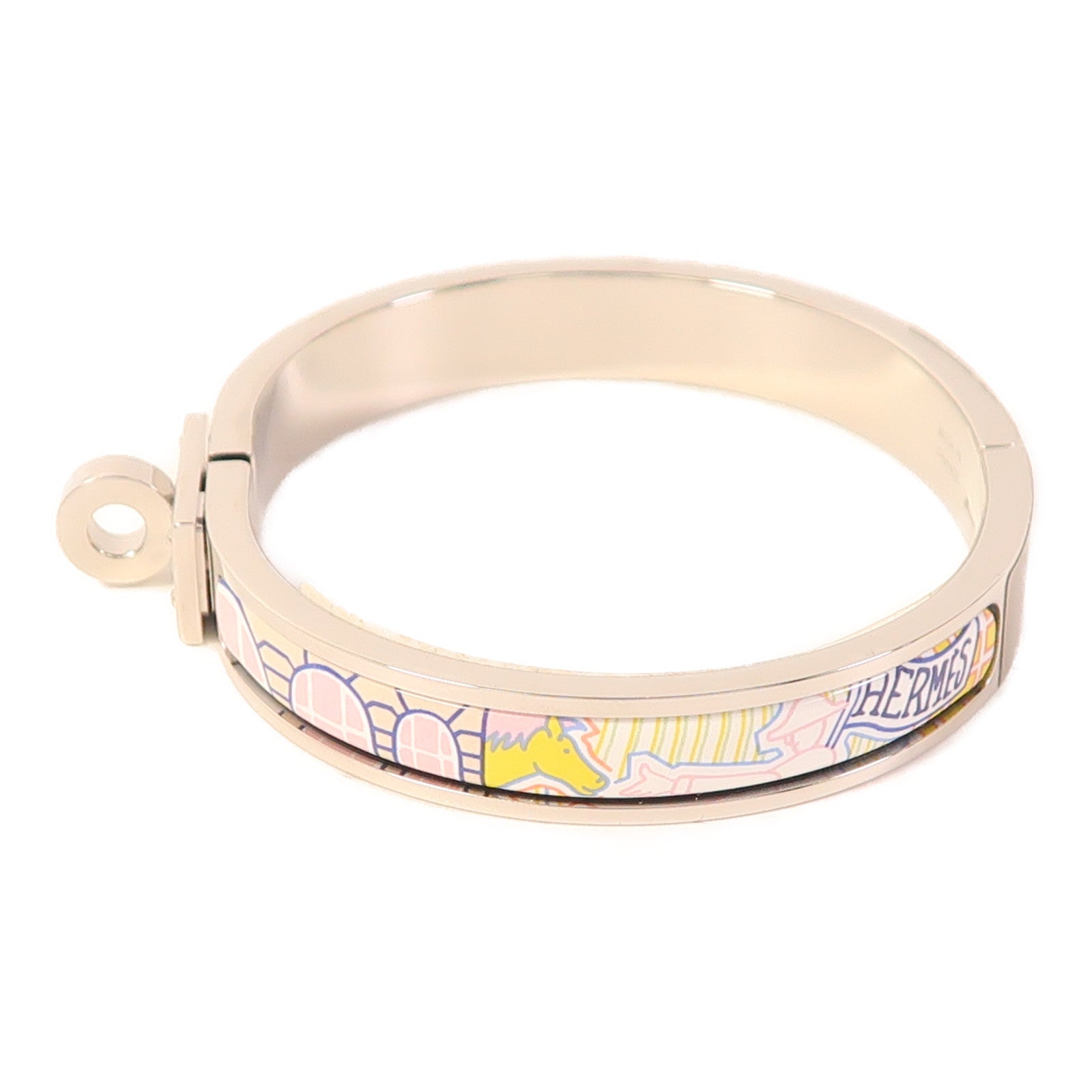 HERMES 金屬/琺瑯Mini Clic Kelly手鐲