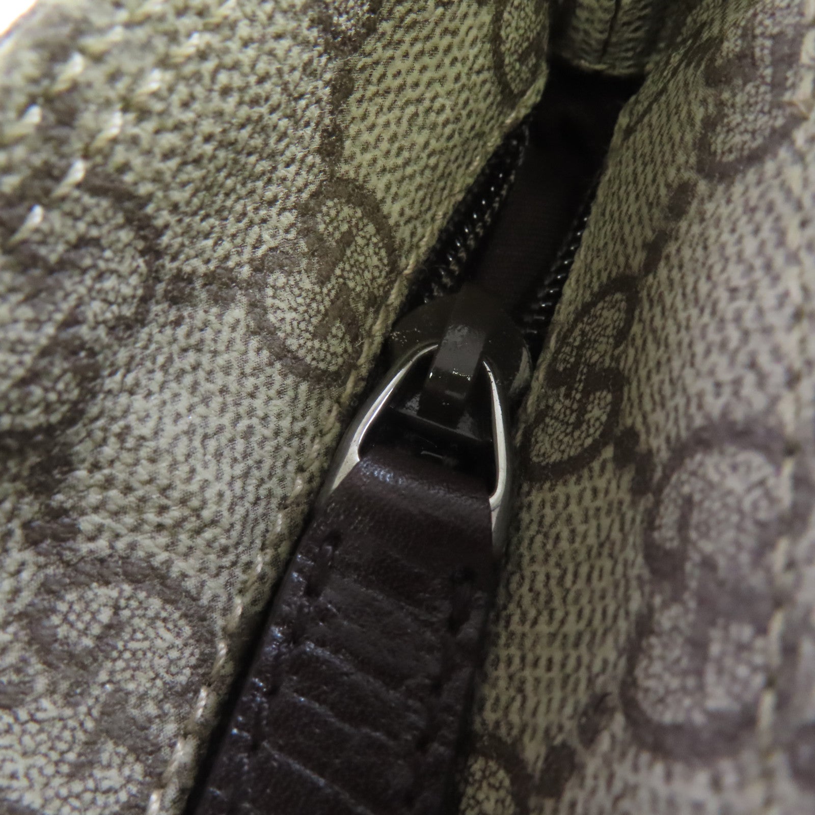 GUCCI 【激減優惠】塗層帆布Shoulder Bag肩背袋啡色