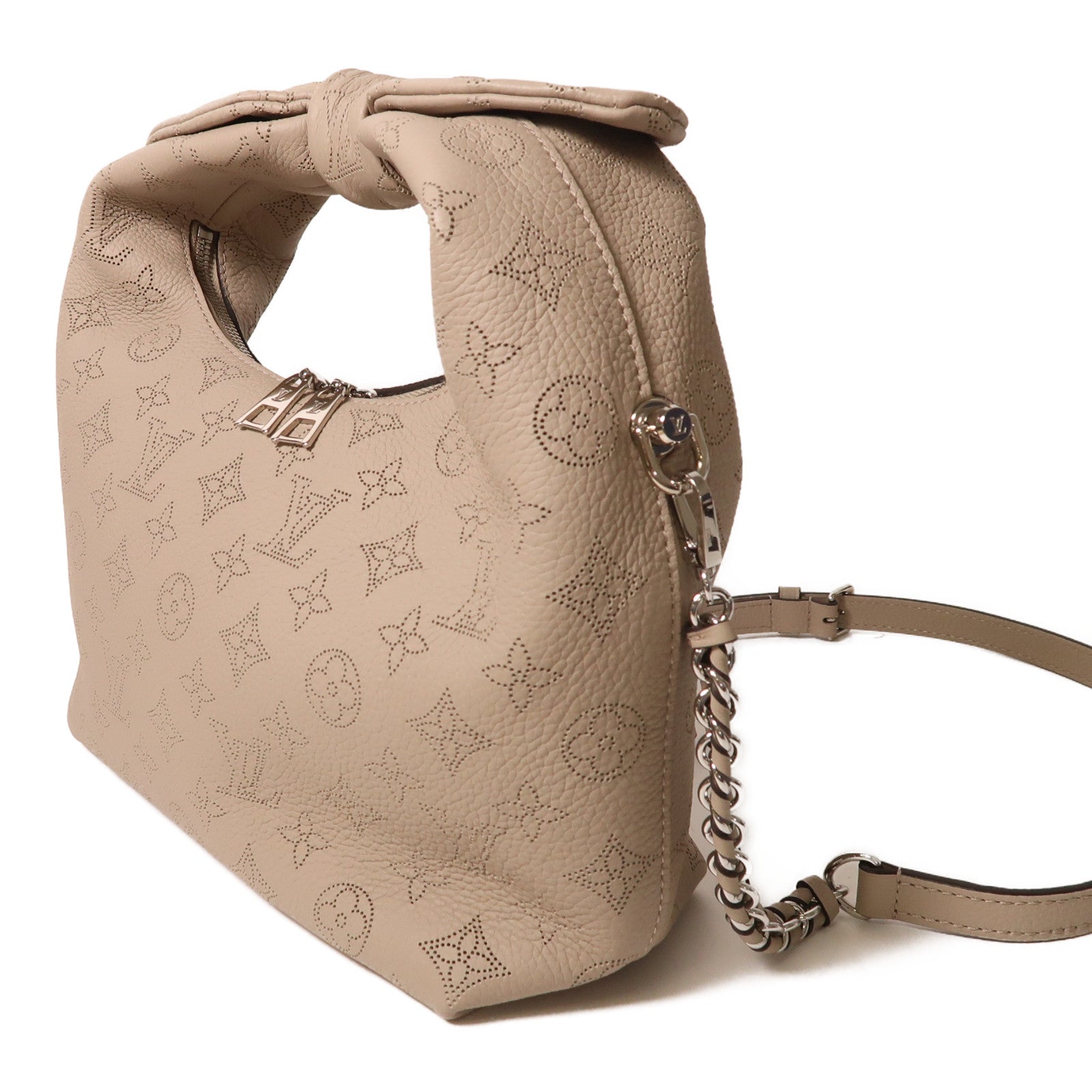 LOUIS VUITTON LV SHW Why Knot PM Shoulder Bag M20701 Mahina Beige