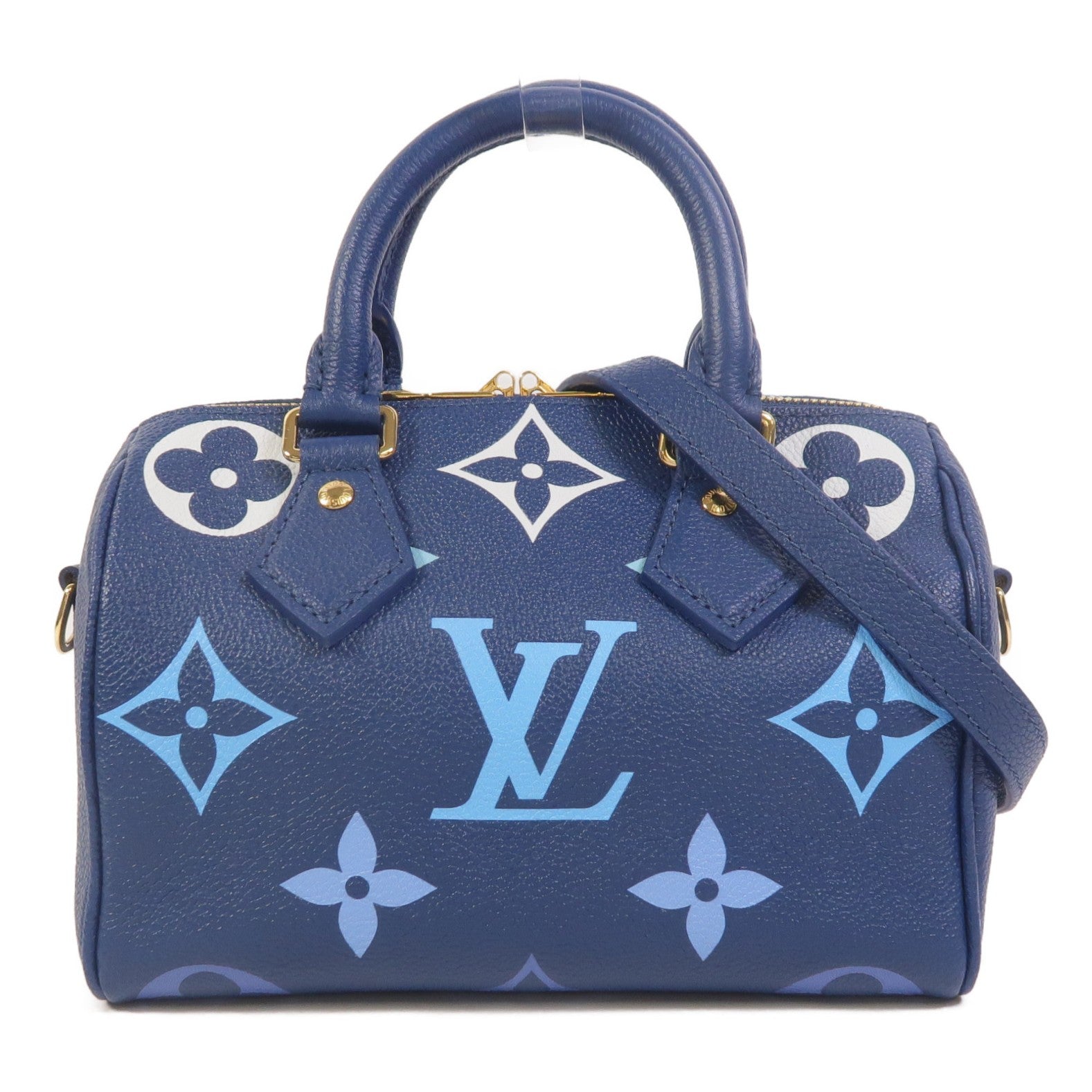 LOUIS VUITTON Monogram Empreinte Speedy Bandouliere 20手挽肩背兩用袋