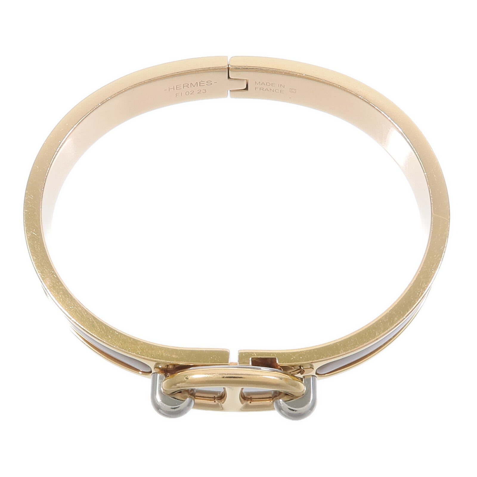 HERMES 金屬/琺瑯Mini Clic Chaine D'Ancre Bracelet手鐲Chai