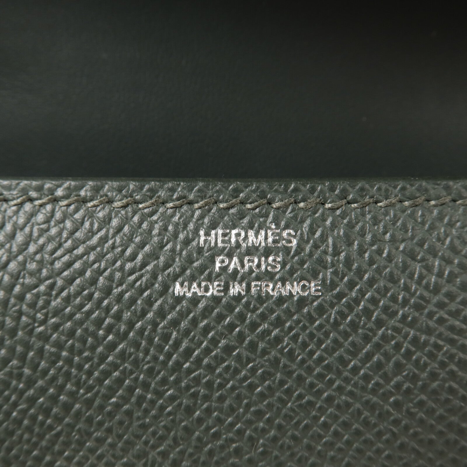 HERMES Epsom皮革Constance Elan肩背袋Vert Mangrove
