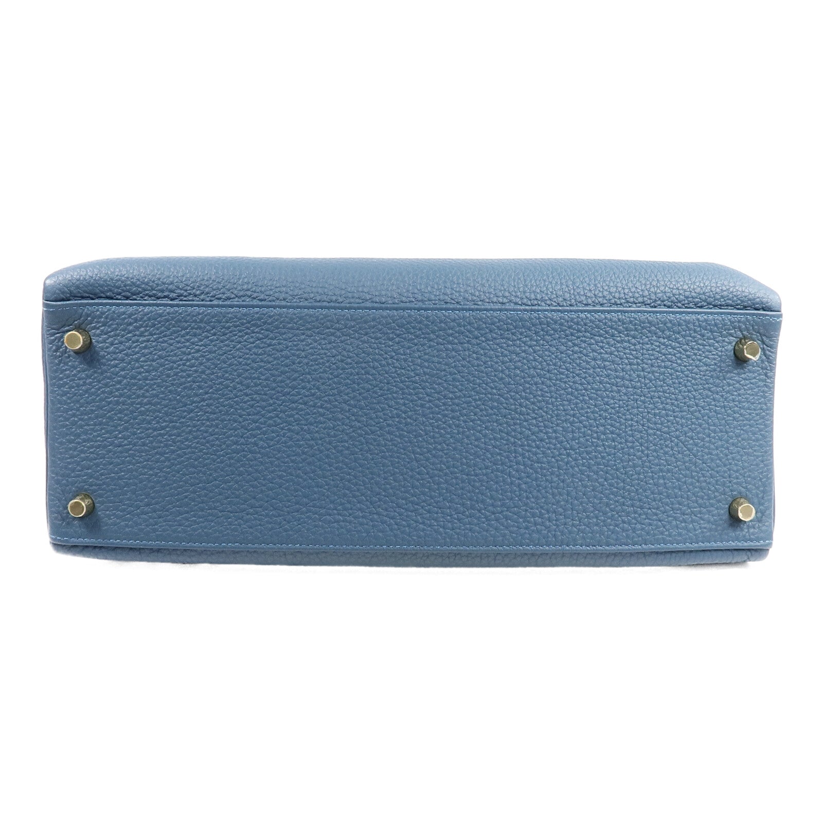HERMES Togo皮革Kelly 35手挽肩背兩用袋Vert Bosphore