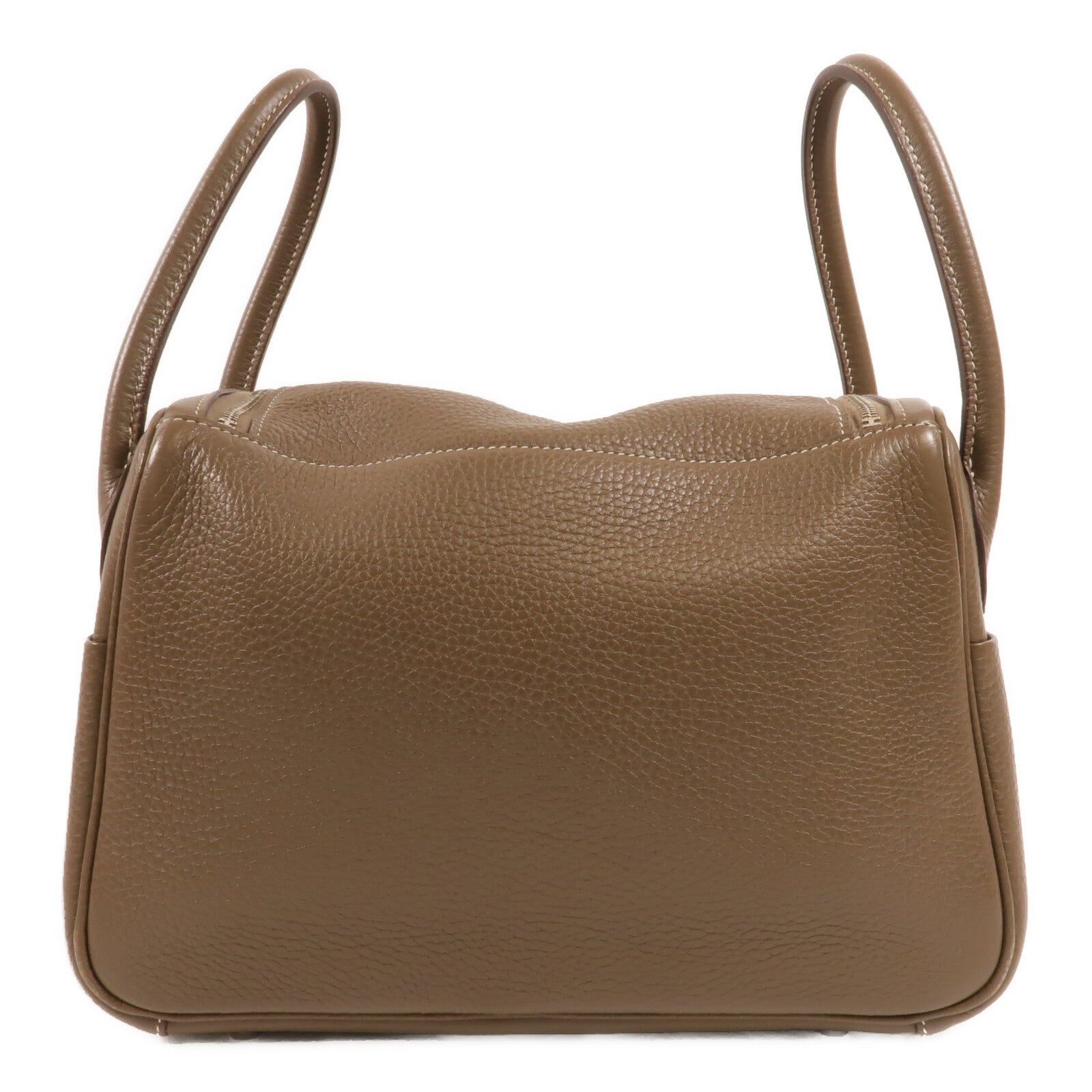 HERMES Clemence皮革Lindy 26手挽肩背兩用袋Etoupe