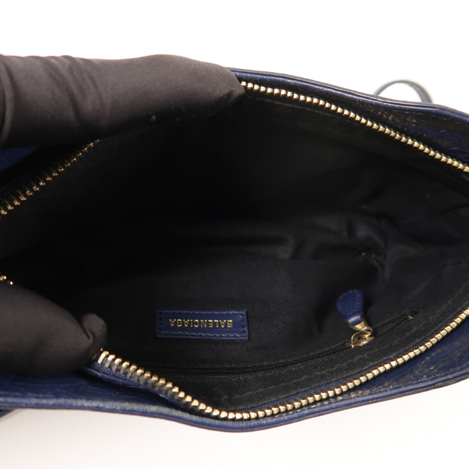 BALENCIAGA 羊皮皮革Mini City金扣肩背袋
