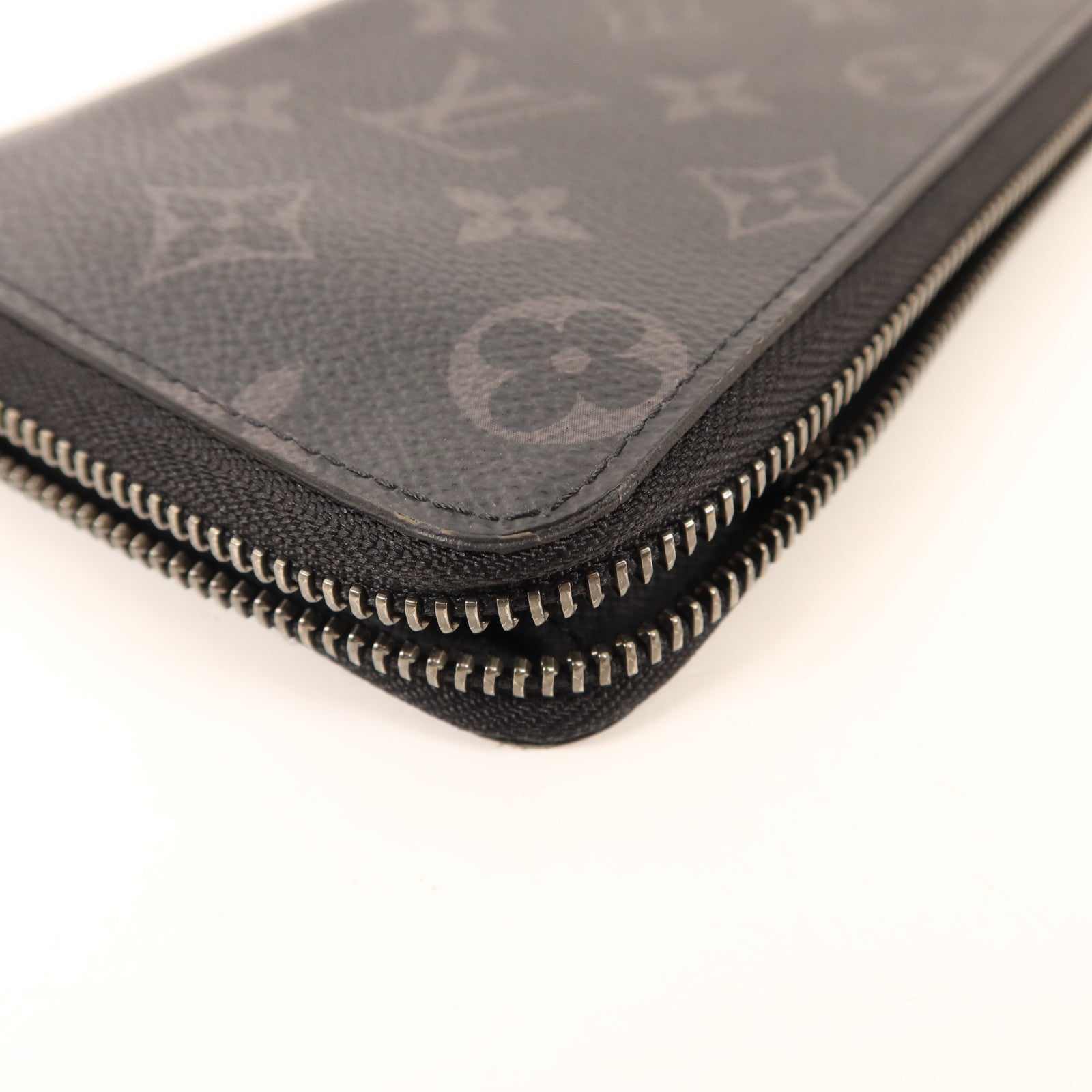 LOUIS VUITTON Monogram Eclipse Zippy Long Vertical Wallet銀扣拉鏈長錢包