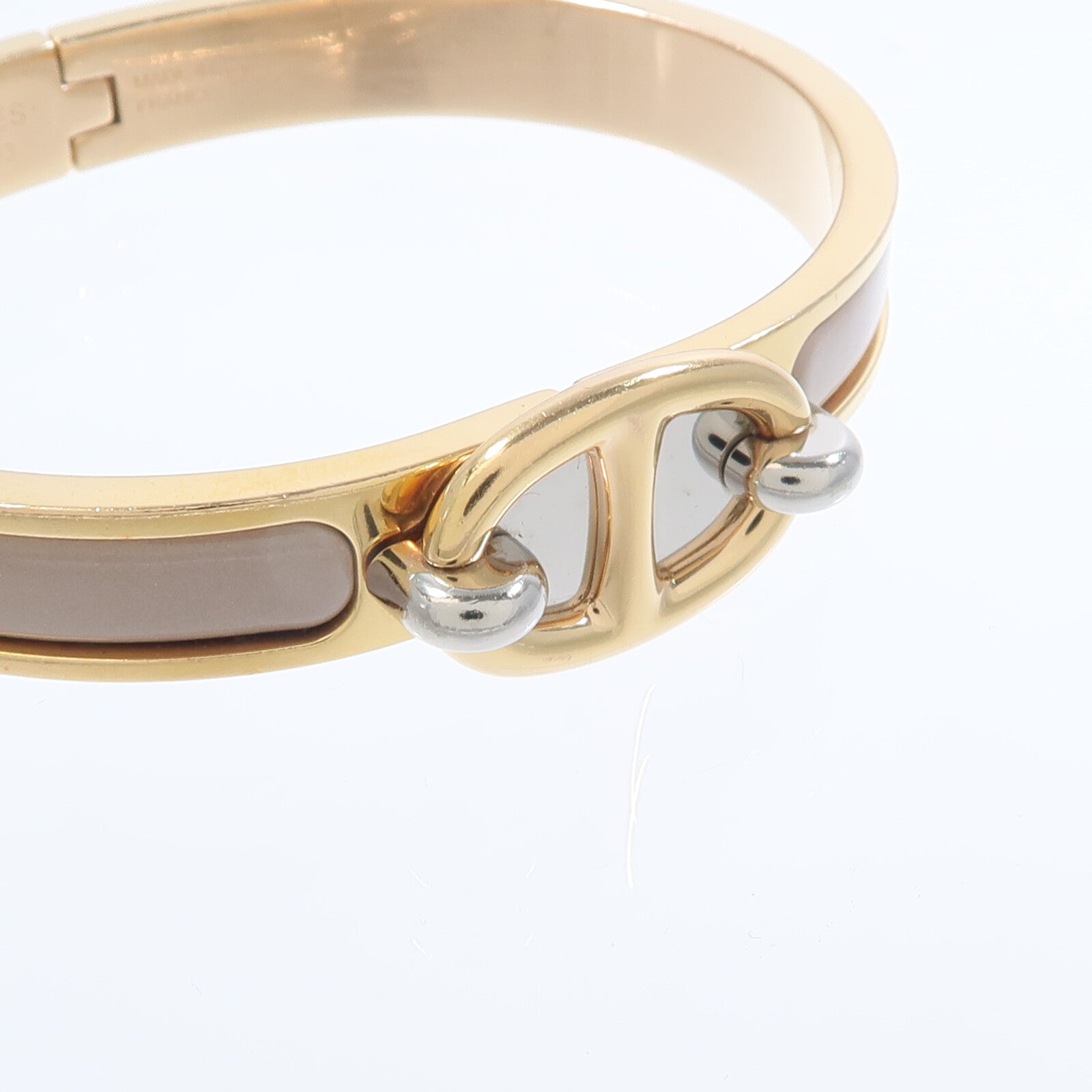HERMES 金屬/琺瑯Mini Clic Chaine D'Ancre Bracelet手鐲Chai