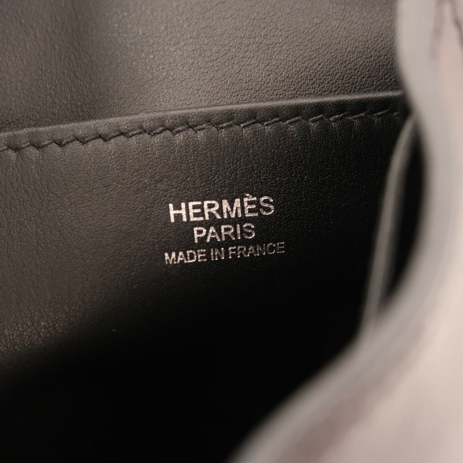 HERMES Swift皮革Licol 19肩背袋Noir