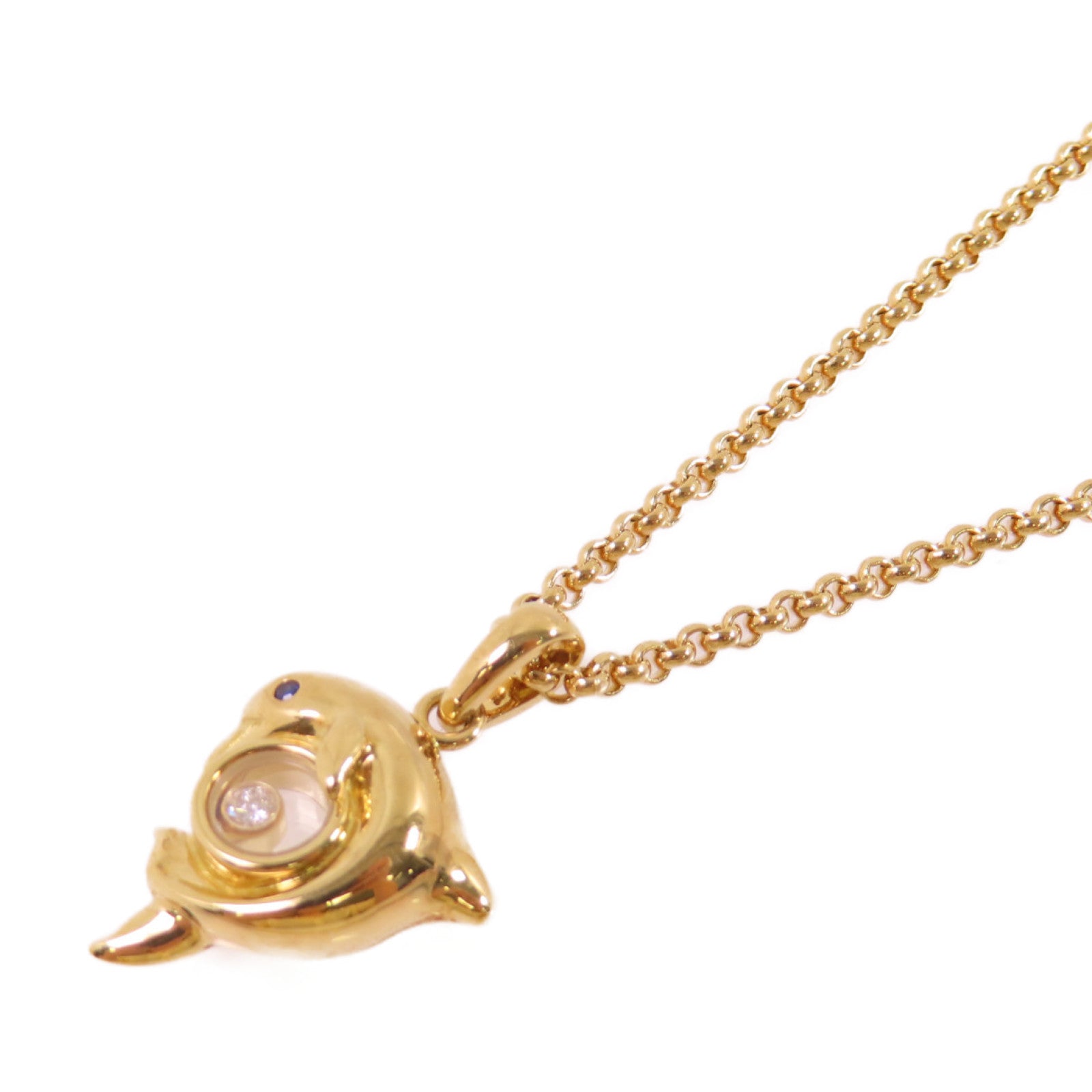 Chopard 【激減優惠】18K黃金/鑽石Happy Diamond Necklace項鍊