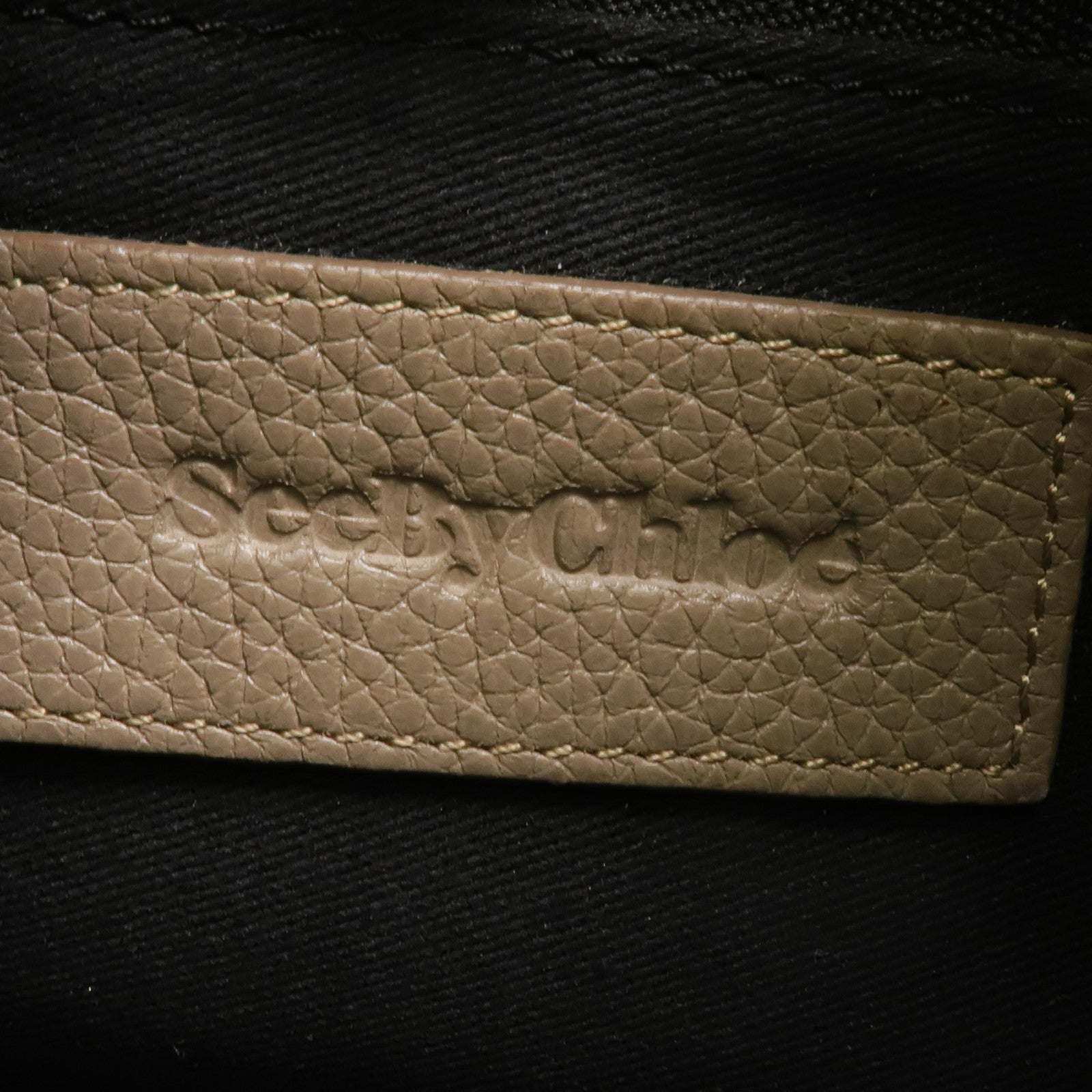 SEE BY CHLOE 牛皮皮革2 Way Shoulder金扣手挽肩背兩用袋