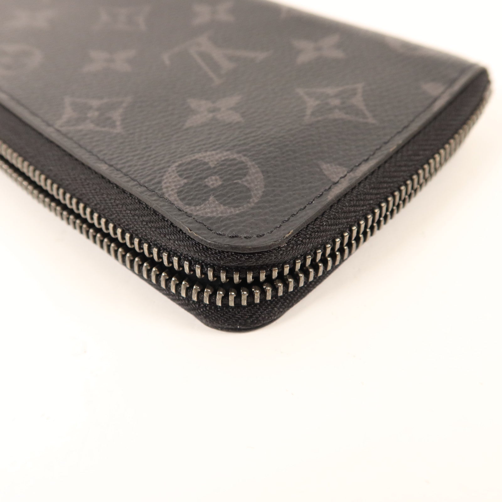 LOUIS VUITTON Monogram Eclipse Zippy Long Vertical Wallet銀扣拉鏈長錢包