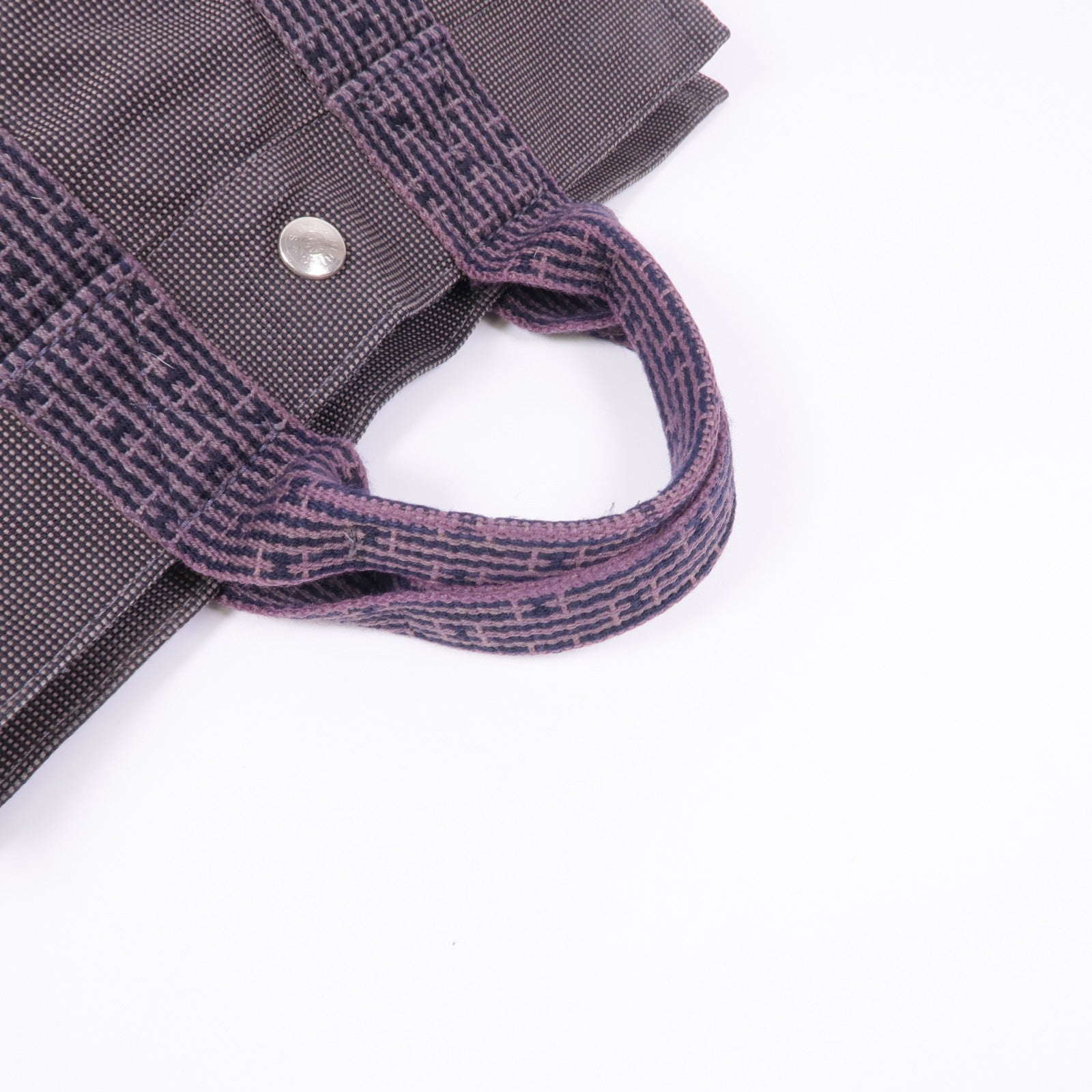 HERMES 帆布Herline PM銀扣手挽袋