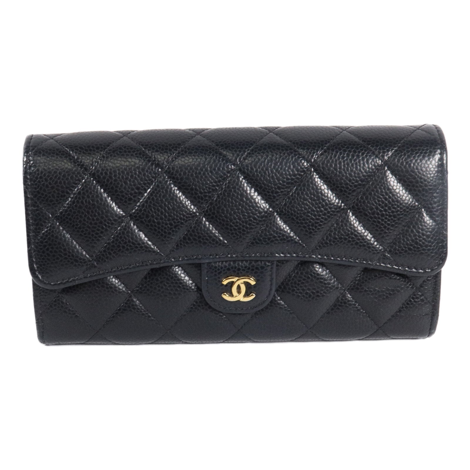 CHANEL 牛皮皮革Classic Long Flap Wallet長錢包