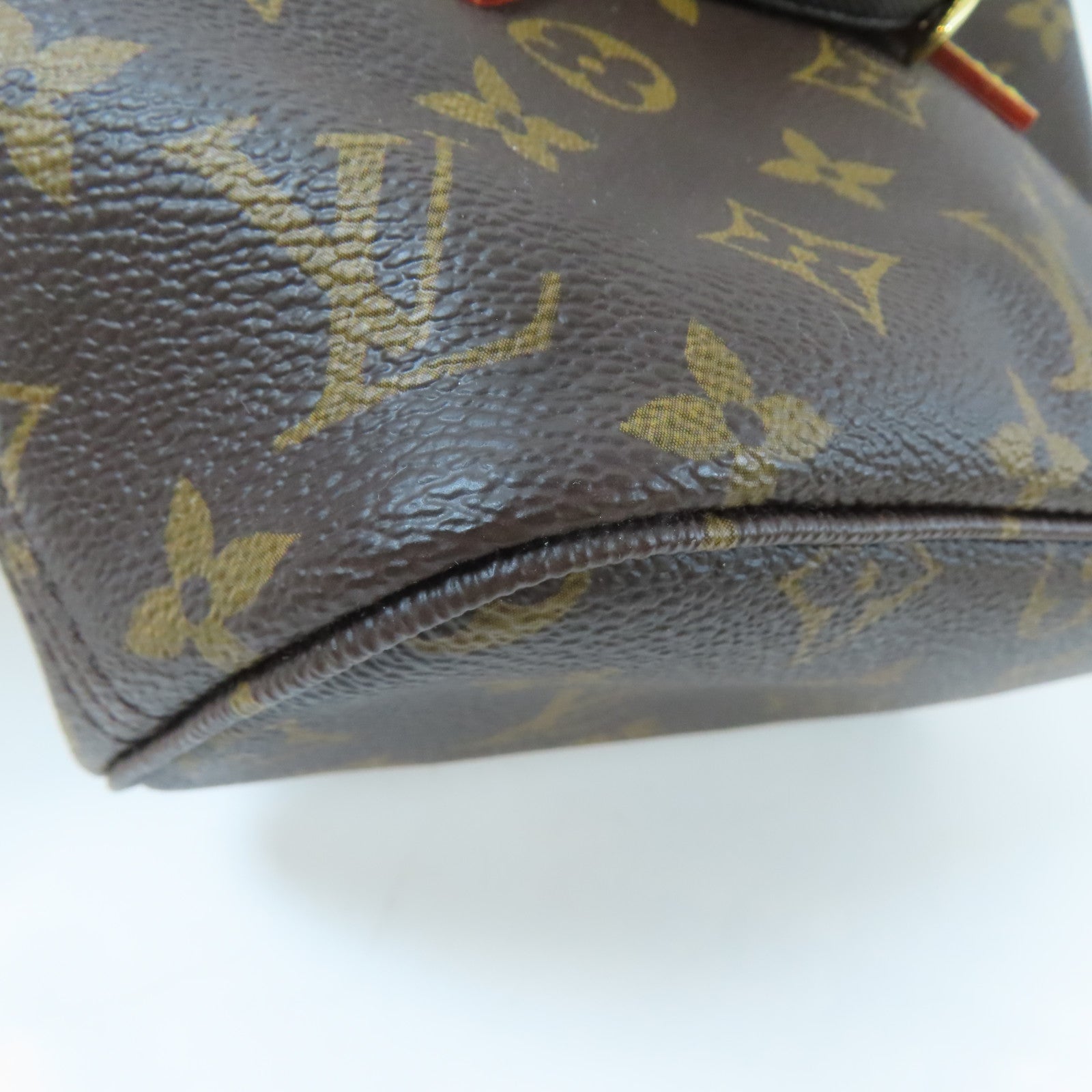LOUIS VUITTON Monogram Neverfull BB金扣手挽肩背兩用袋啡色