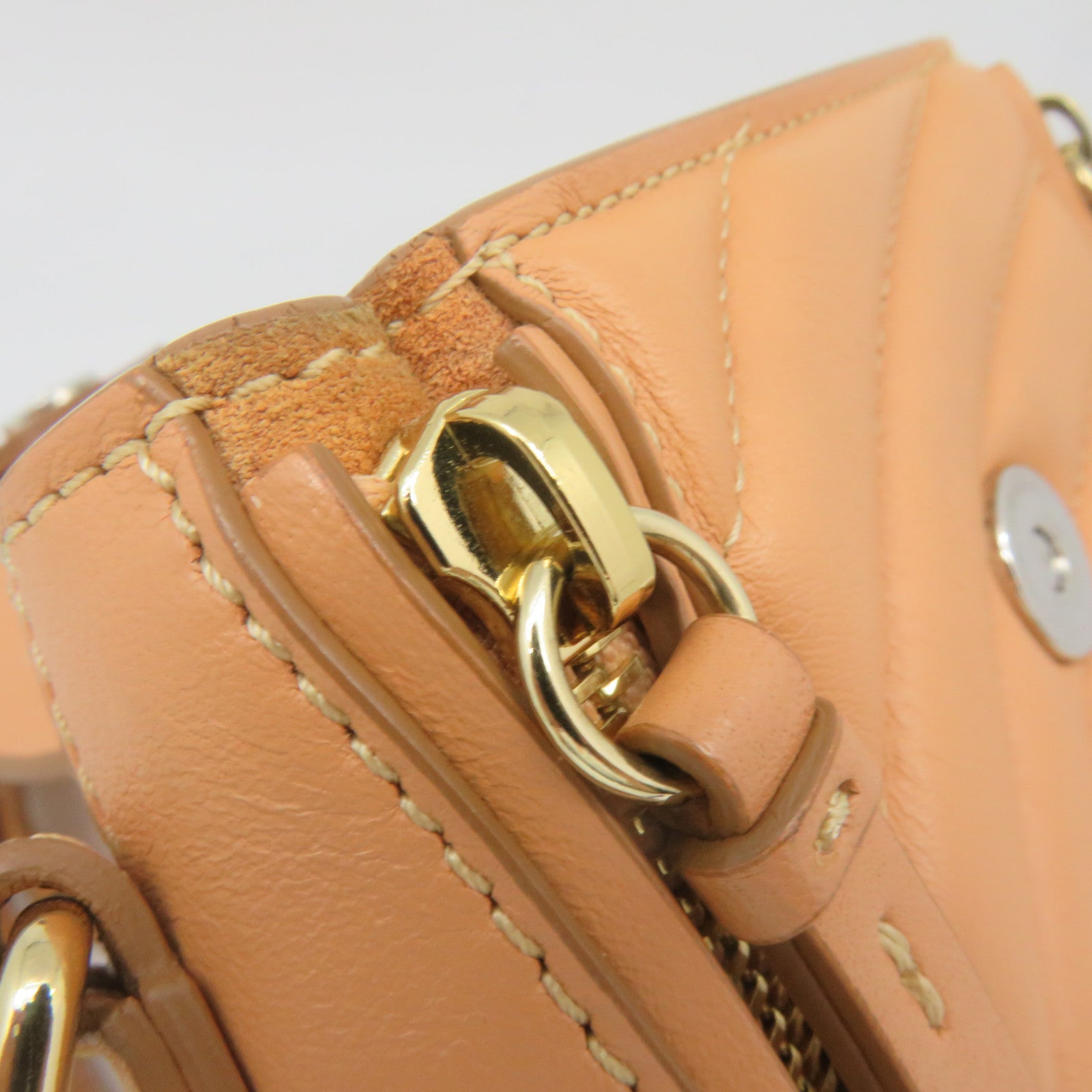 Chloe cowhide leather Backpack shoulder bag dual-use bag brown