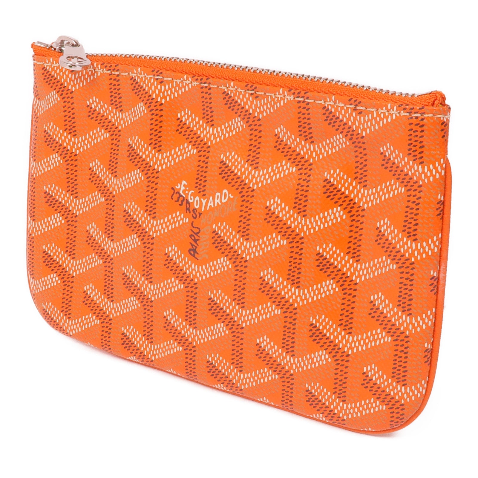 GOYARD 塗層帆布Senat PM Pouch銀扣手拿包