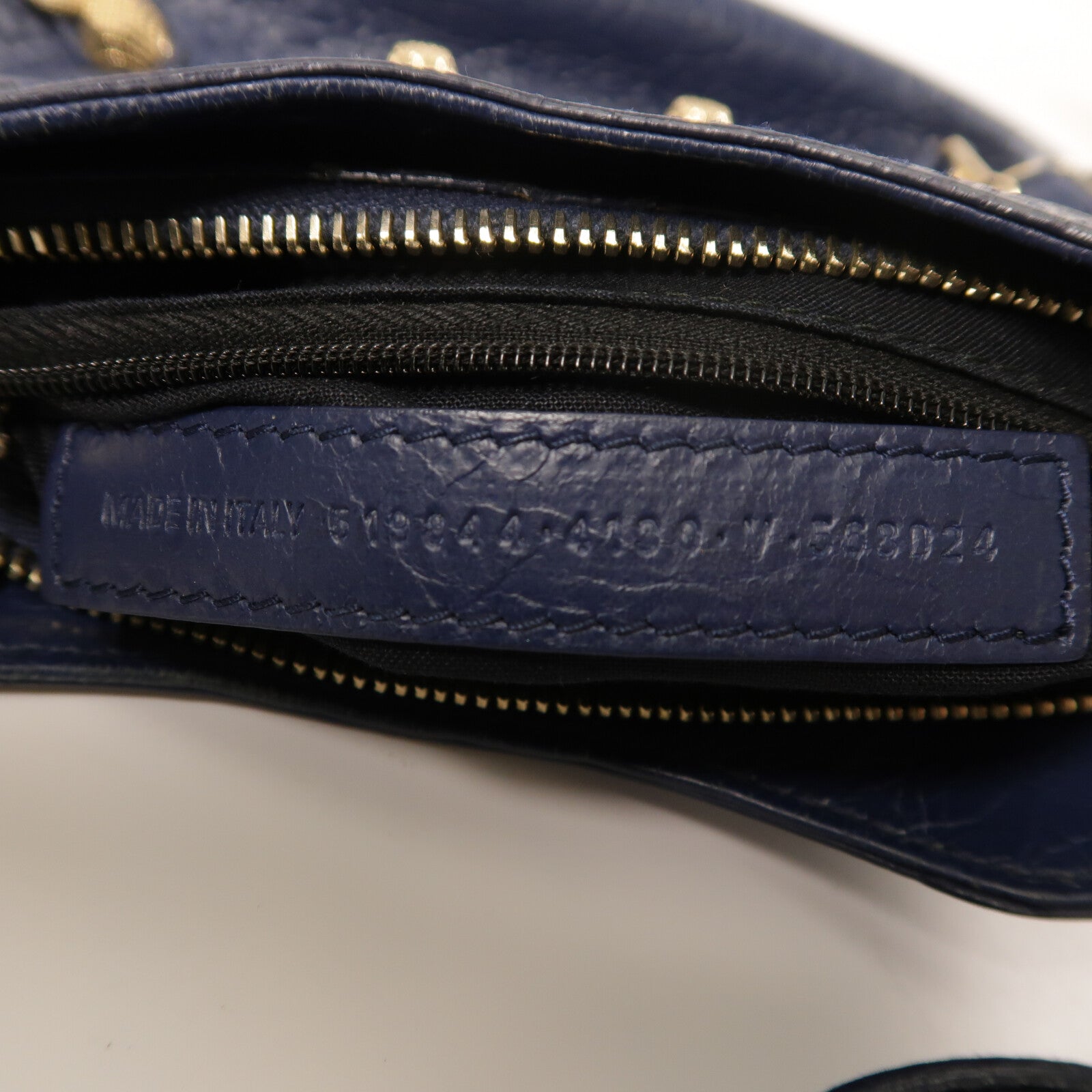 BALENCIAGA 羊皮皮革Mini City金扣肩背袋