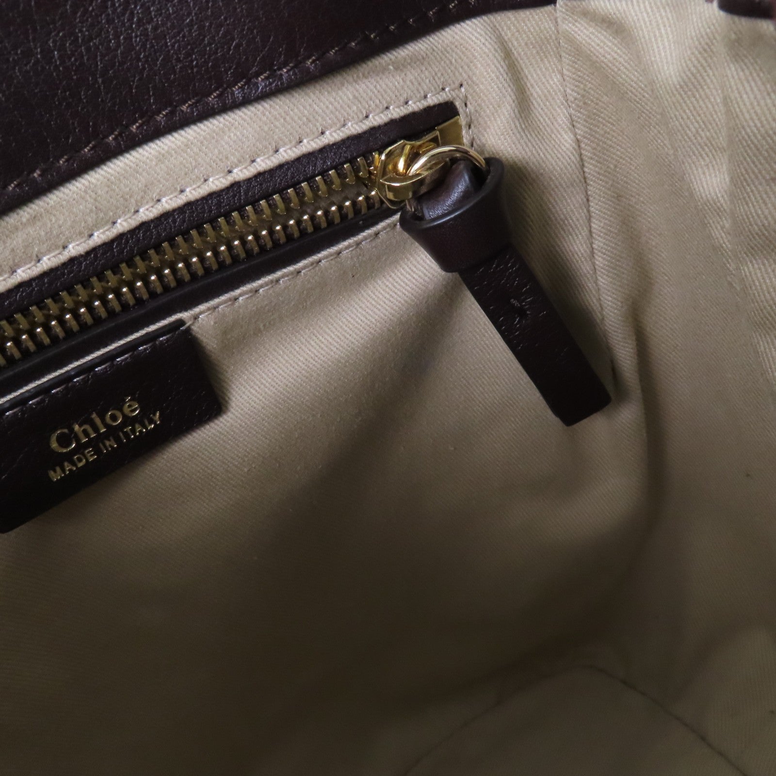 Chloe 牛皮皮革Faye金扣肩背背包兩用袋