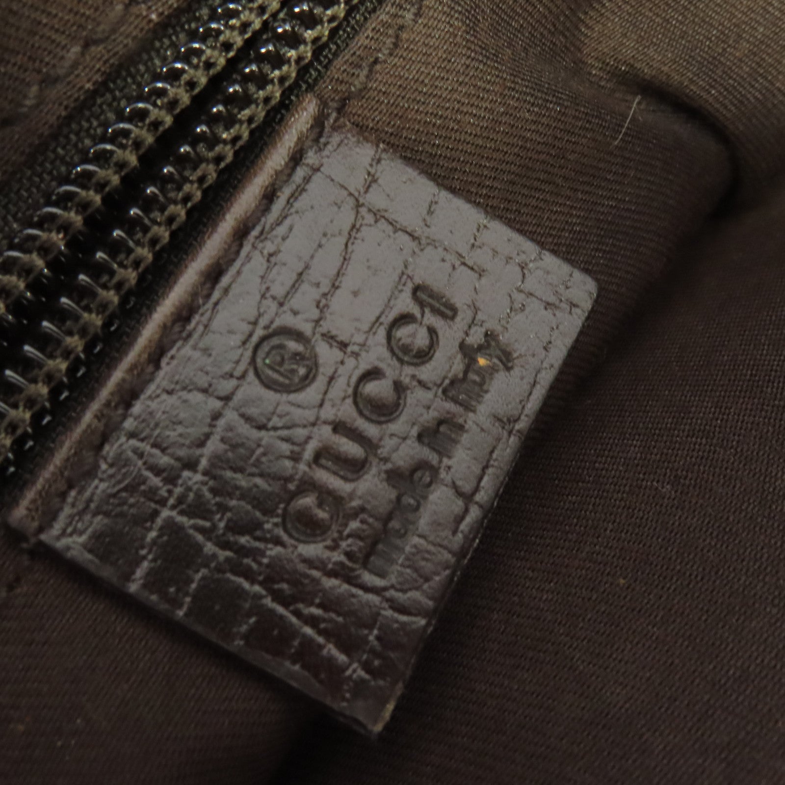 GUCCI 【激減優惠】塗層帆布Shoulder Bag肩背袋啡色