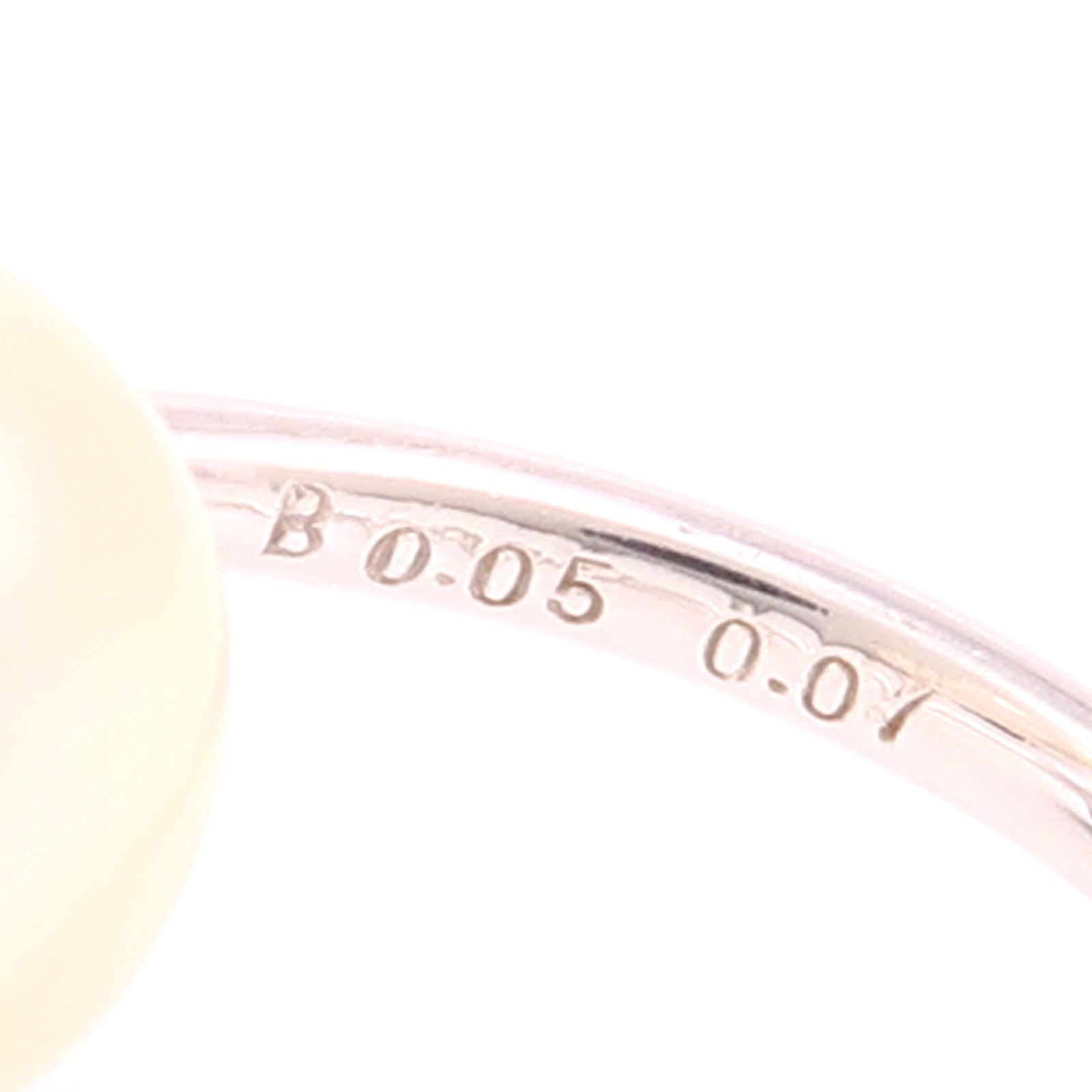 JEWELRY 18K白金/Tahitian Pearl/Pearl/Diamond Ring大溪地珍珠/珍珠/鑽石戒指