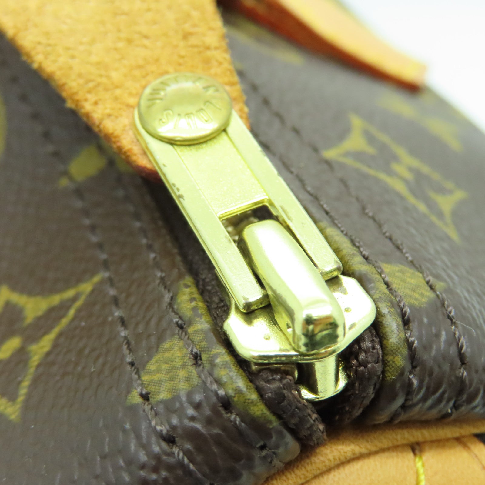 LOUIS VUITTON Monogram Speedy 30金扣手挽袋啡色