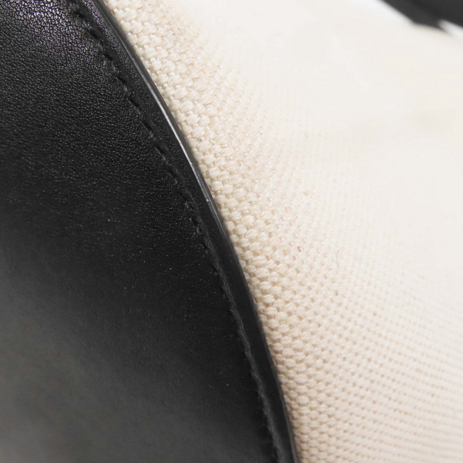 SAINT LAURENT 帆布Rive Gauche Bucket Shoulder Bag銀扣肩背袋