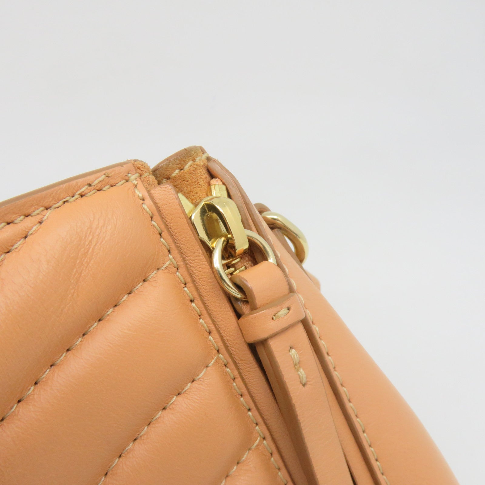 Chloe cowhide leather Backpack shoulder bag dual-use bag brown