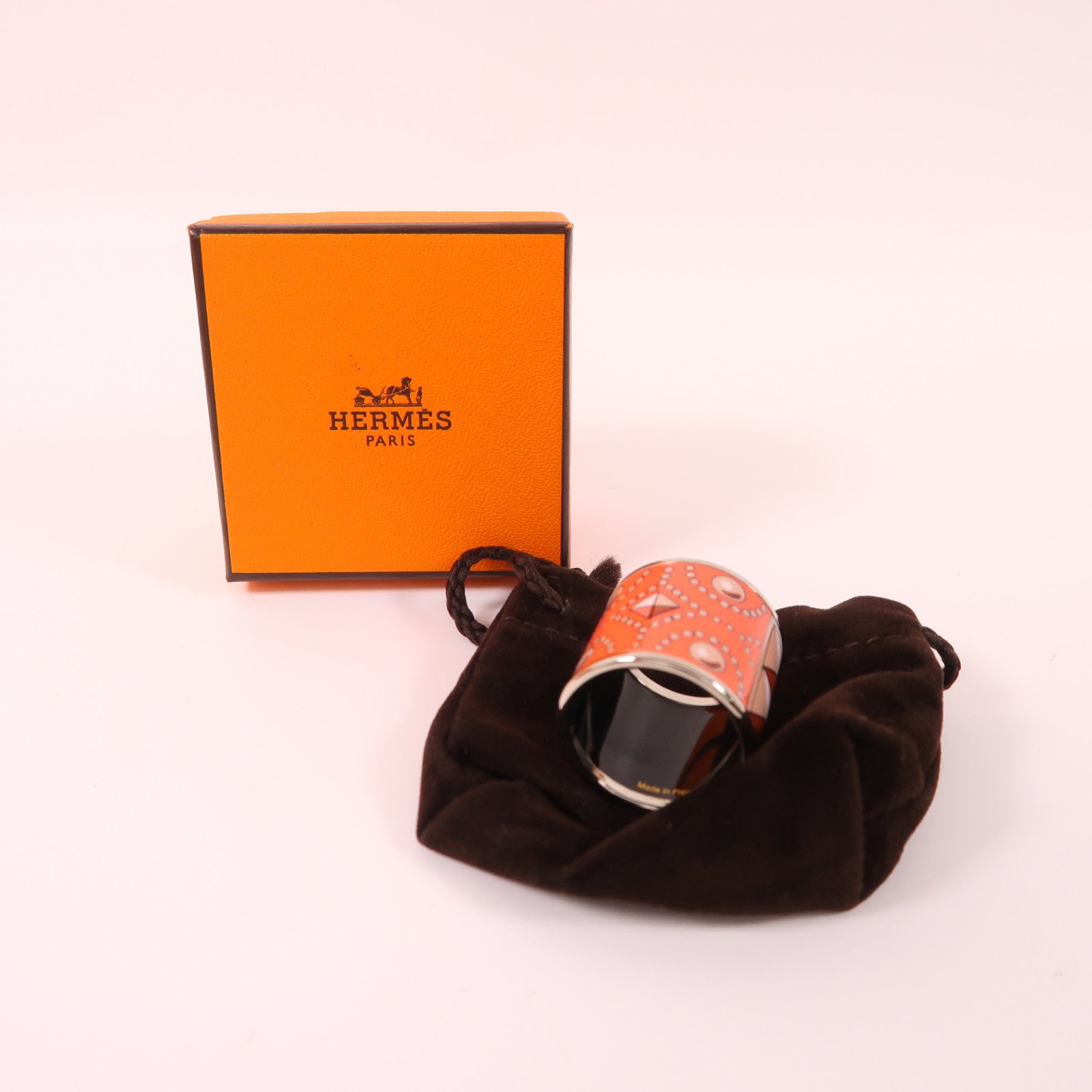 HERMES 金屬Lock Scarf Ring絲巾扣