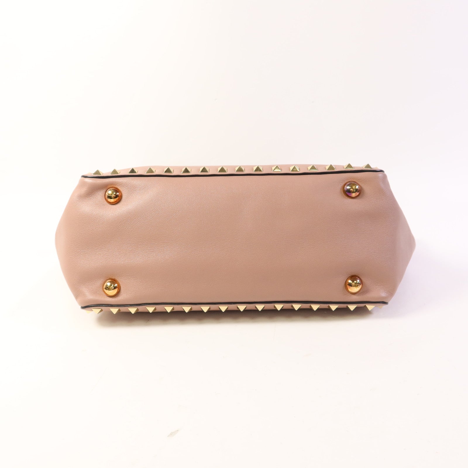 Valentino 牛皮皮革2 Way Shoulder金扣手挽肩背兩用袋