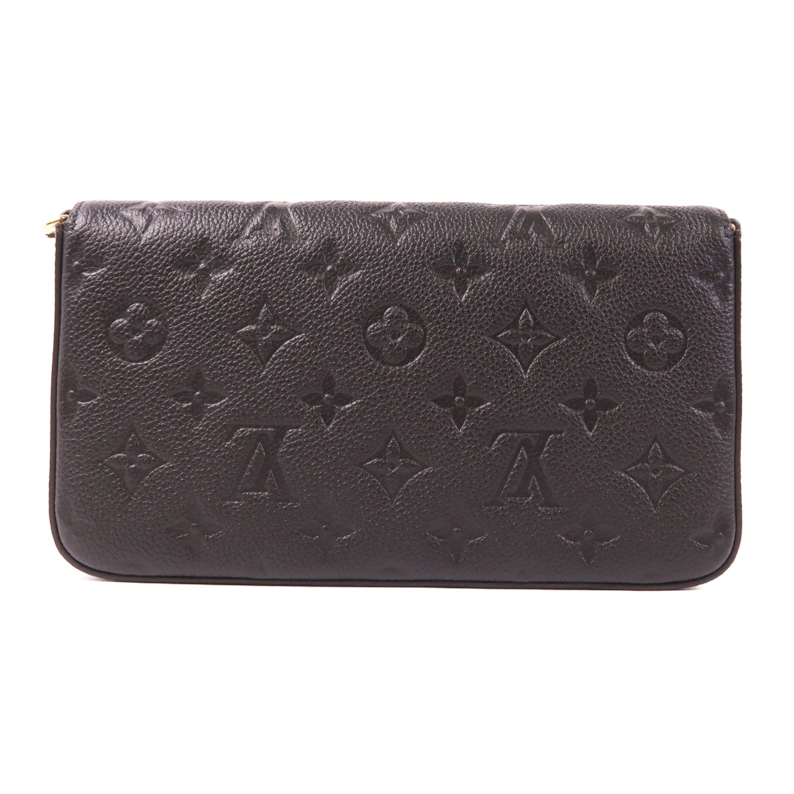 LOUIS VUITTON Monogram Empreinte Felicie Pochette 金扣鏈帶肩背袋
