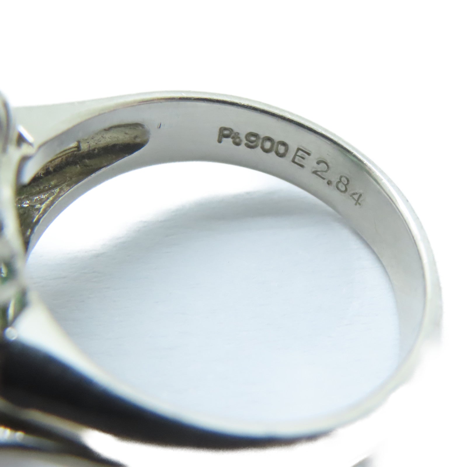 JEWELRY 【激減優惠】PT900鉑金Emerald Ring 2.84ct綠寶石/0.66ct鑽石戒指US#5.75