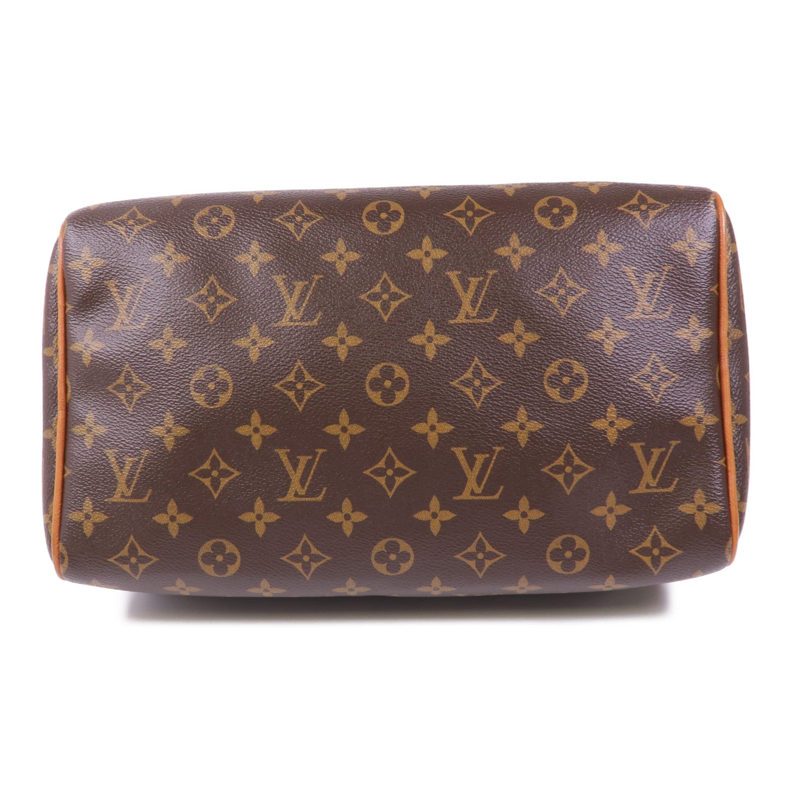 LOUIS VUITTON Monogram/鴕鳥皮革Speedy Soft 30 Boho金扣手挽肩背兩用袋