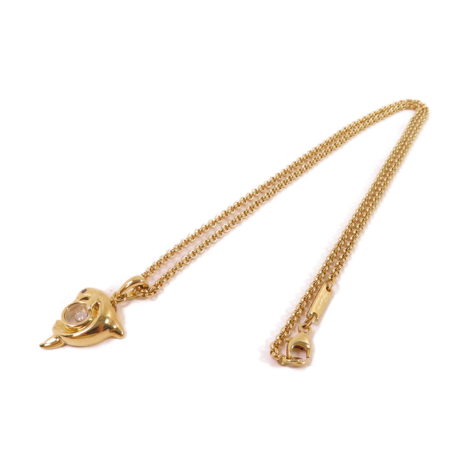 Chopard 【激減優惠】18K黃金/鑽石Happy Diamond Necklace項鍊