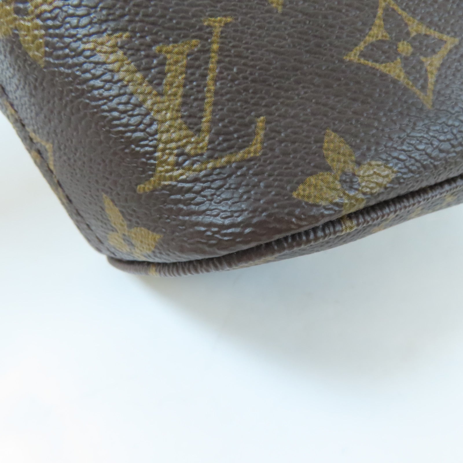 LOUIS VUITTON Monogram Neverfull BB金扣手挽肩背兩用袋啡色